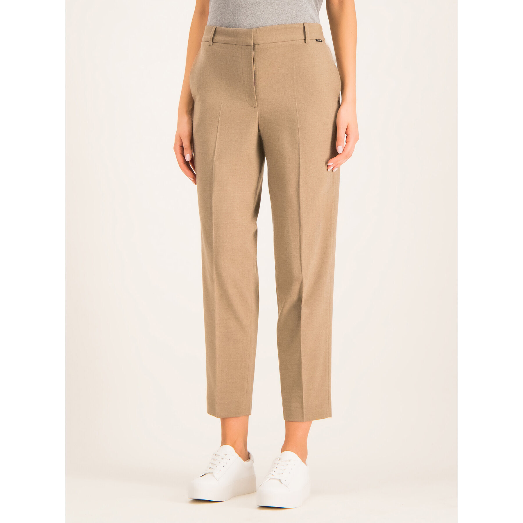 Calvin Klein Pantaloni chino K20K201396 Bej Regular Fit - Pled.ro