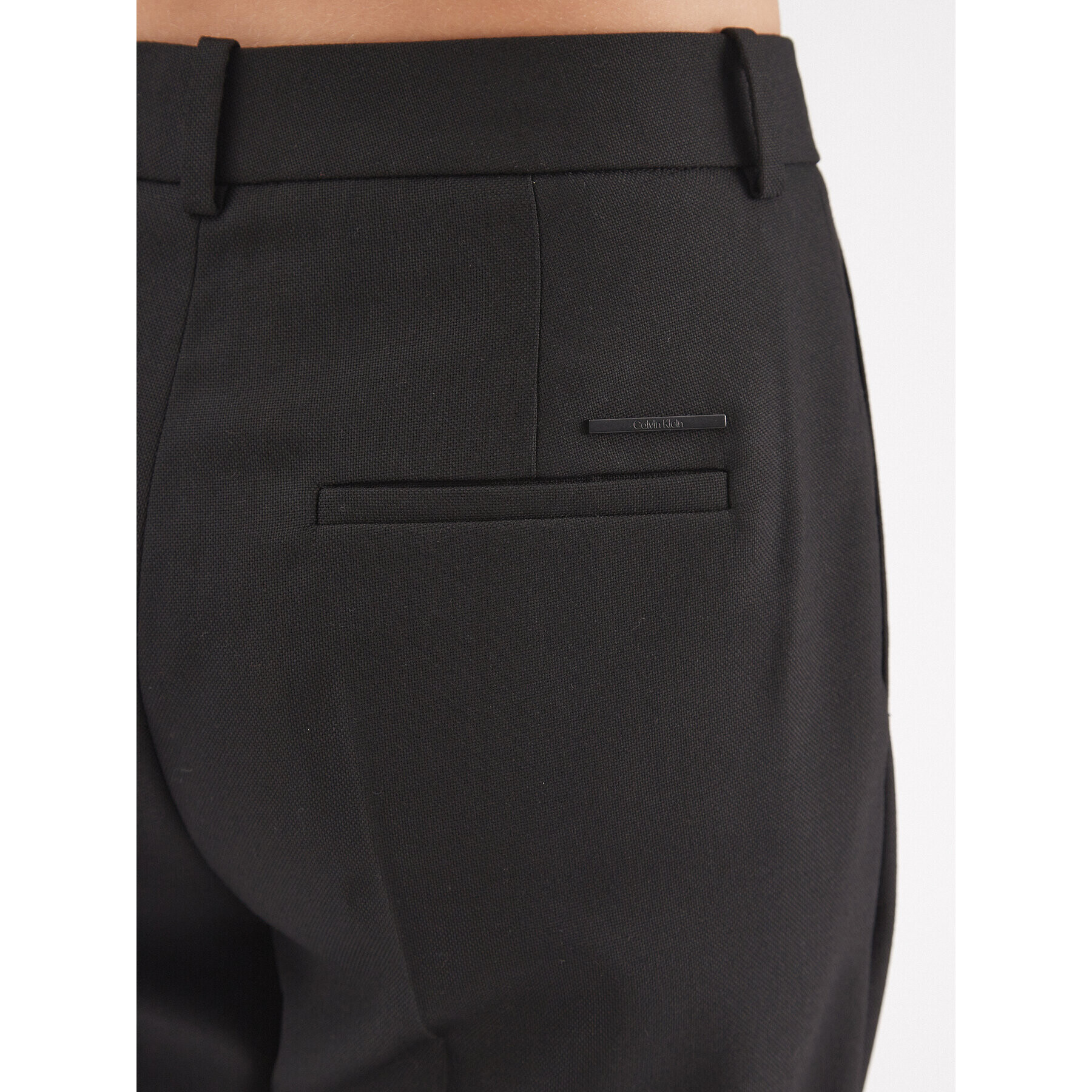 Calvin Klein Pantaloni din material Essential K20K206879 Negru Slim Fit - Pled.ro