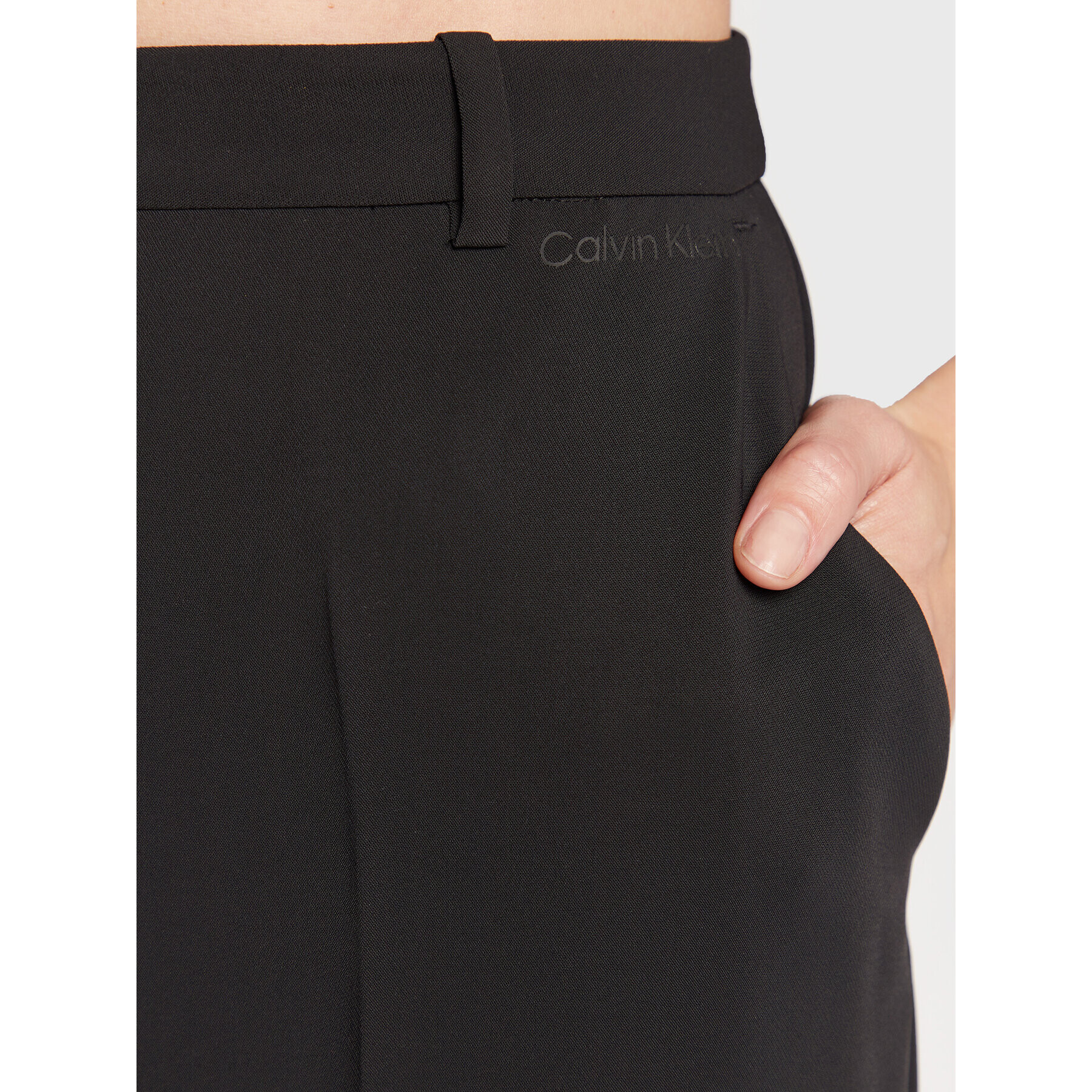 Calvin Klein Pantaloni din material Travel K20K205520 Negru Regular Fit - Pled.ro