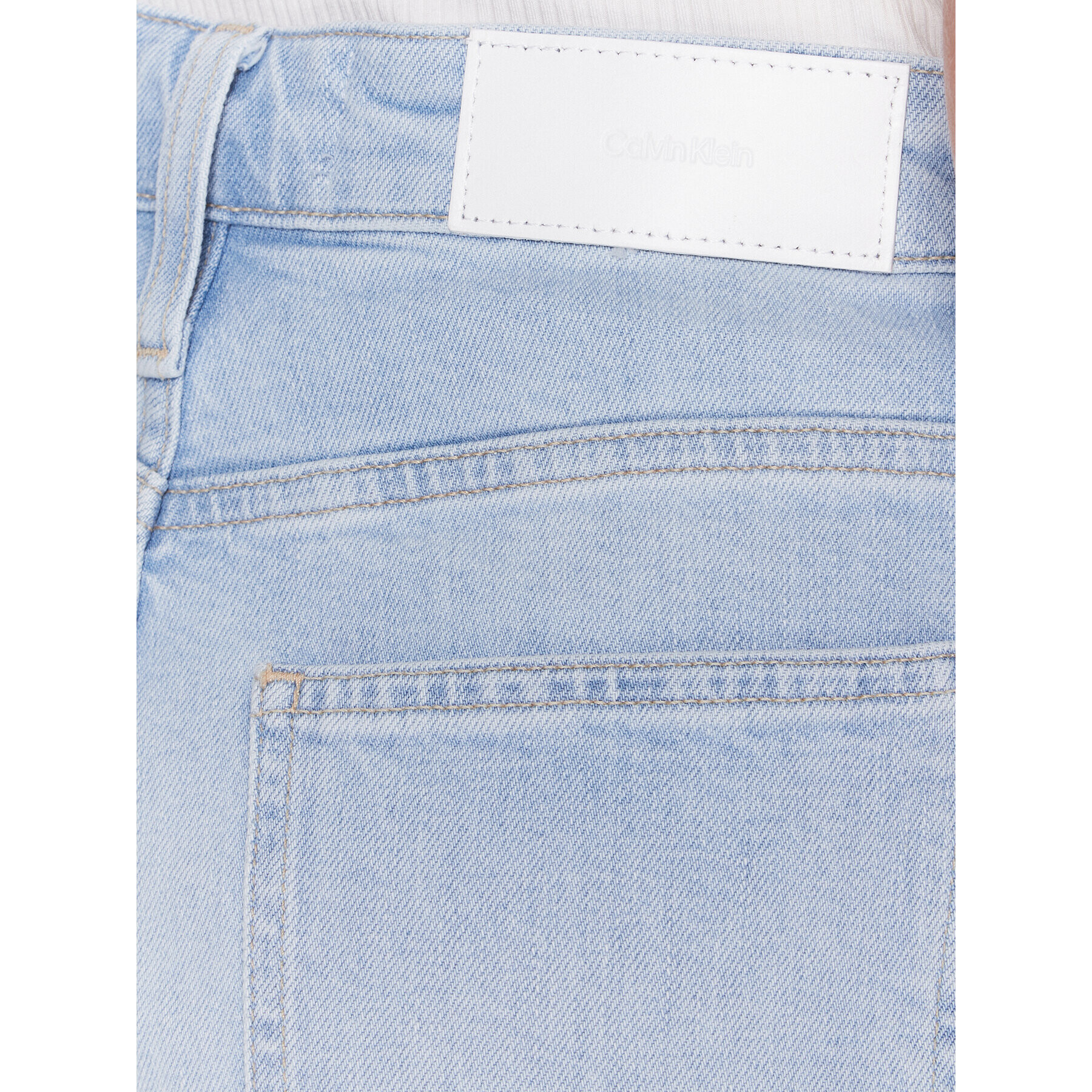 Calvin Klein Pantaloni scurți de blugi K20K205169 Albastru Regular Fit - Pled.ro