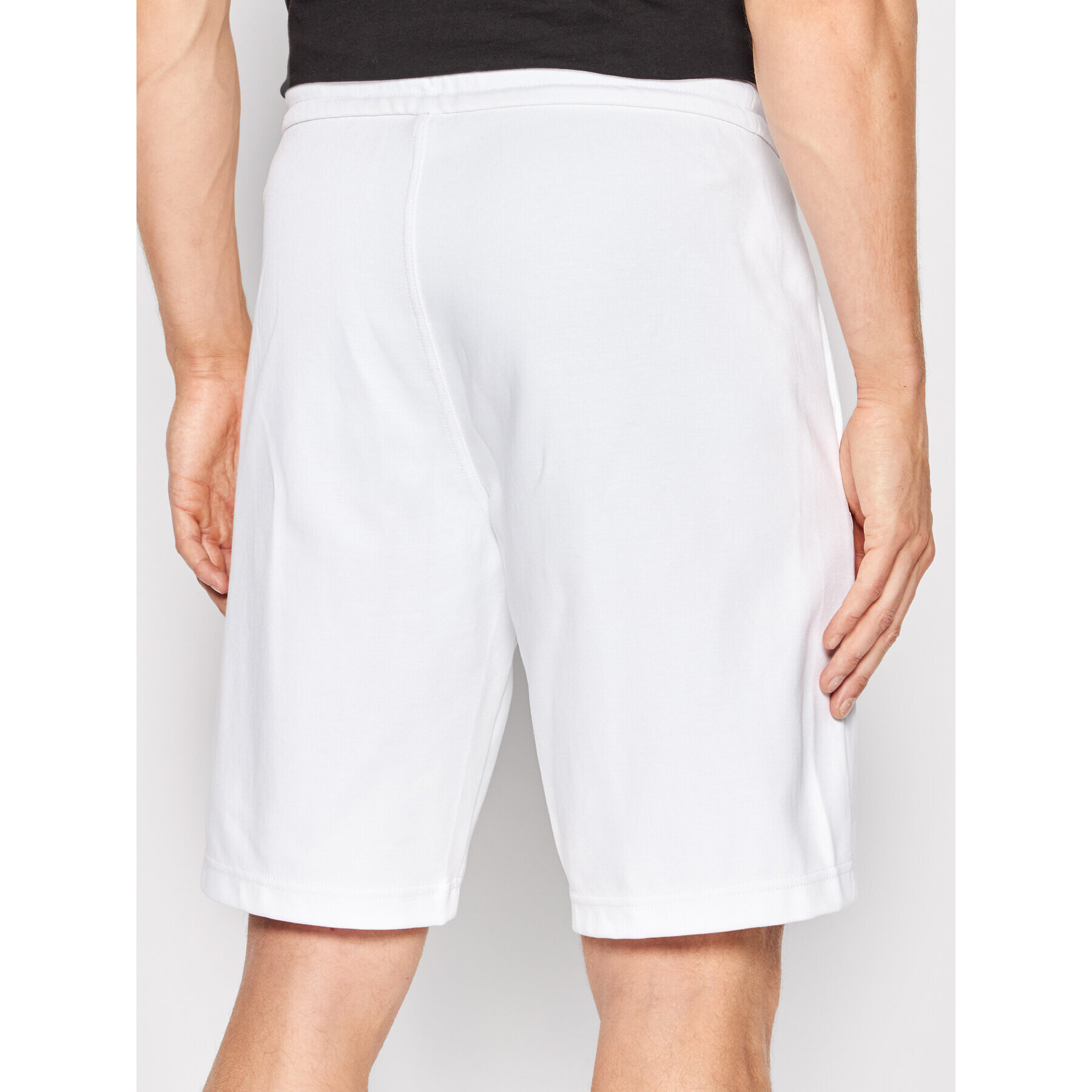 Calvin Klein Pantaloni scurți sport Interlock Micro Logo K10K109430 Alb Regular Fit - Pled.ro