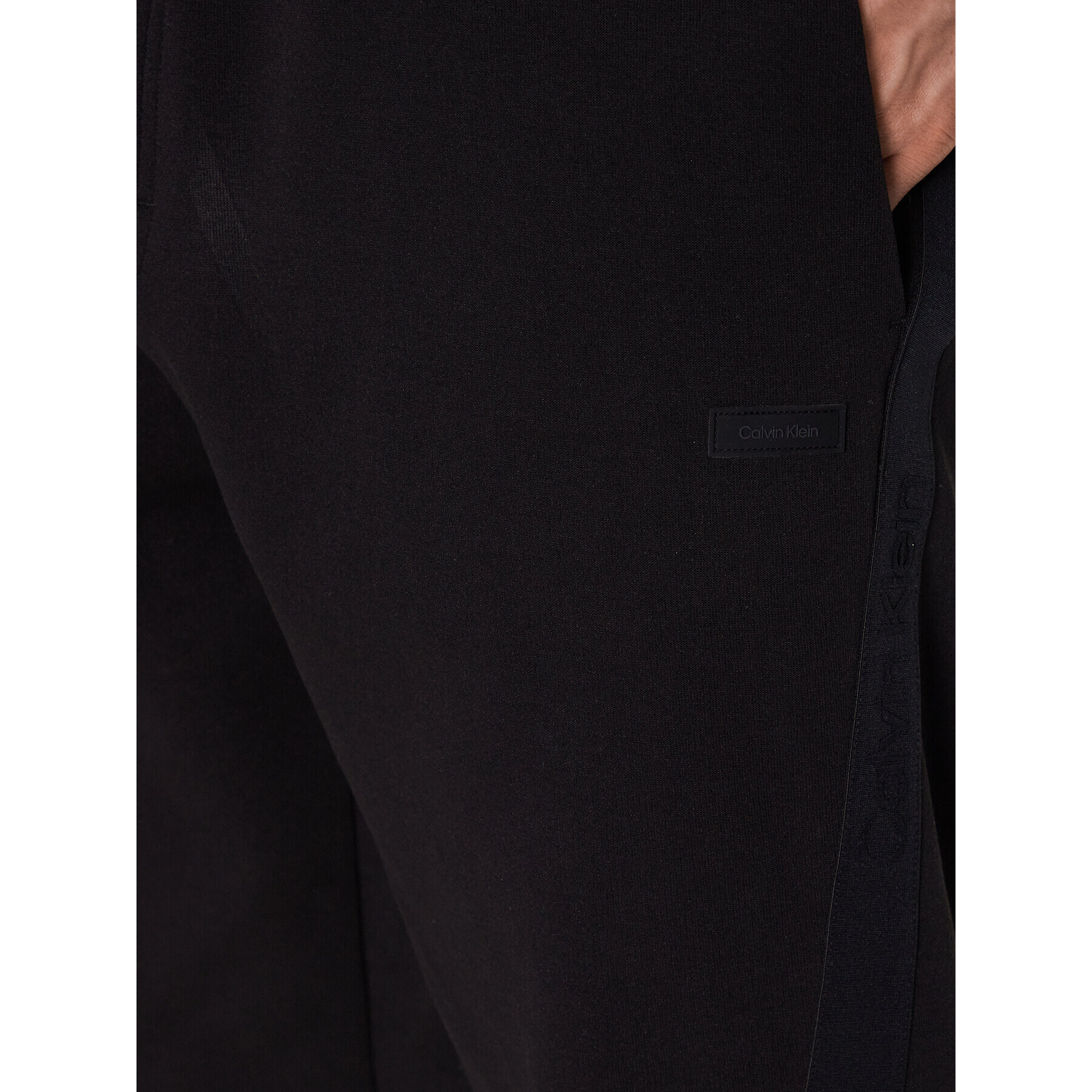 Calvin Klein Pantaloni trening Logo K10K111205 Negru Relaxed Fit - Pled.ro