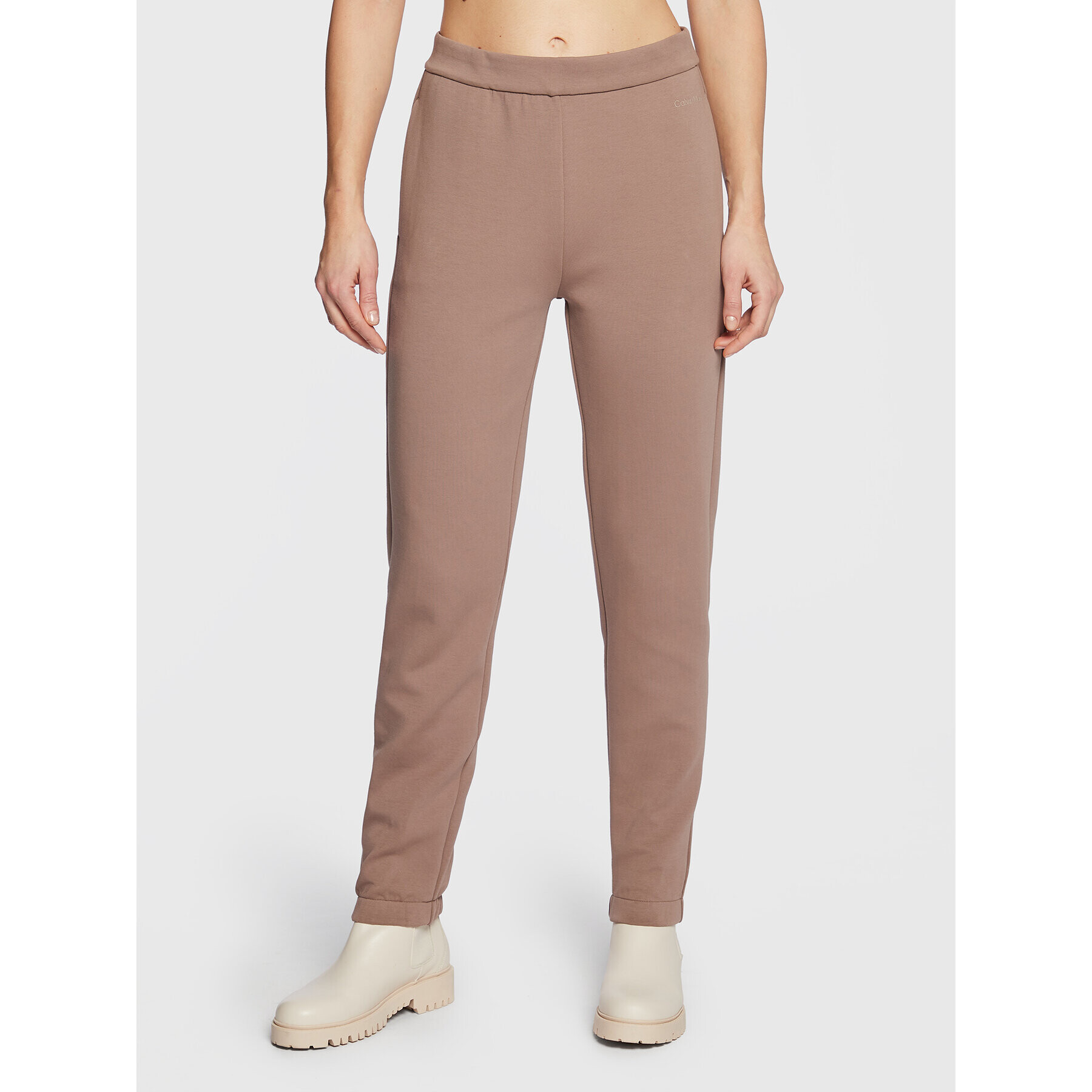 Calvin Klein Pantaloni trening Minimal Logo K20K204964 Maro Regular Fit - Pled.ro