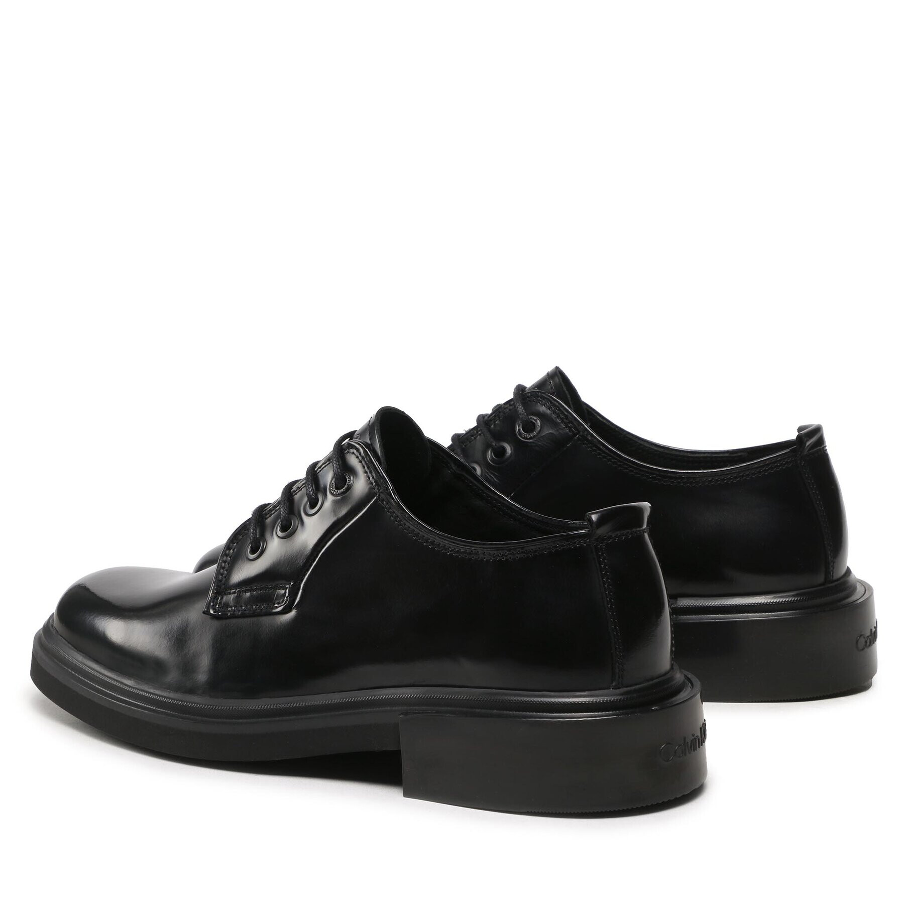 Calvin Klein Pantofi Lace Up Derby HM0HM00657 Negru - Pled.ro