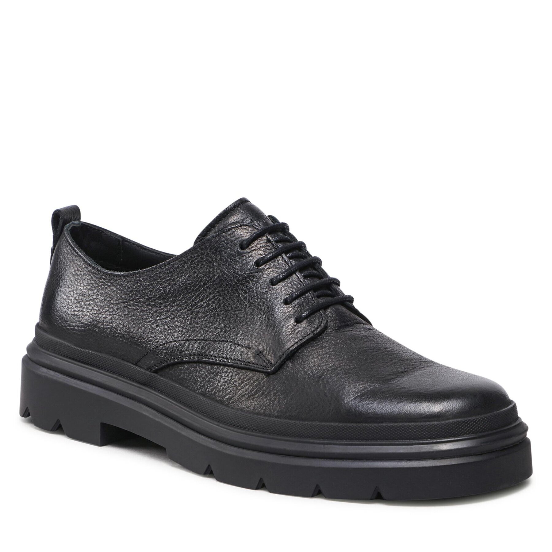 Calvin Klein Pantofi Lace Up Derby HM0HM00662 Negru - Pled.ro