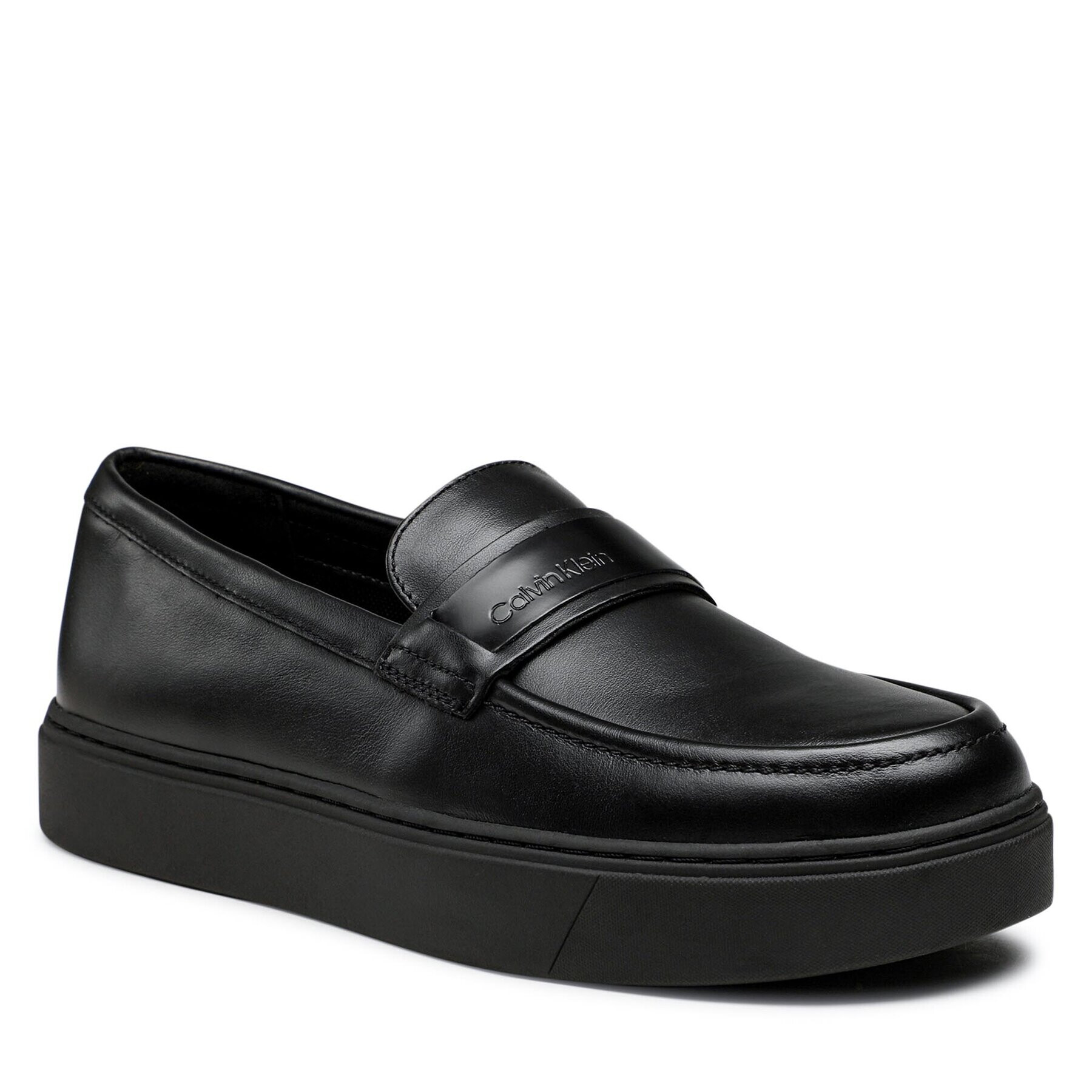 Calvin Klein Pantofi Low Top Moc Hybrid Lth HM0HM00990 Negru - Pled.ro