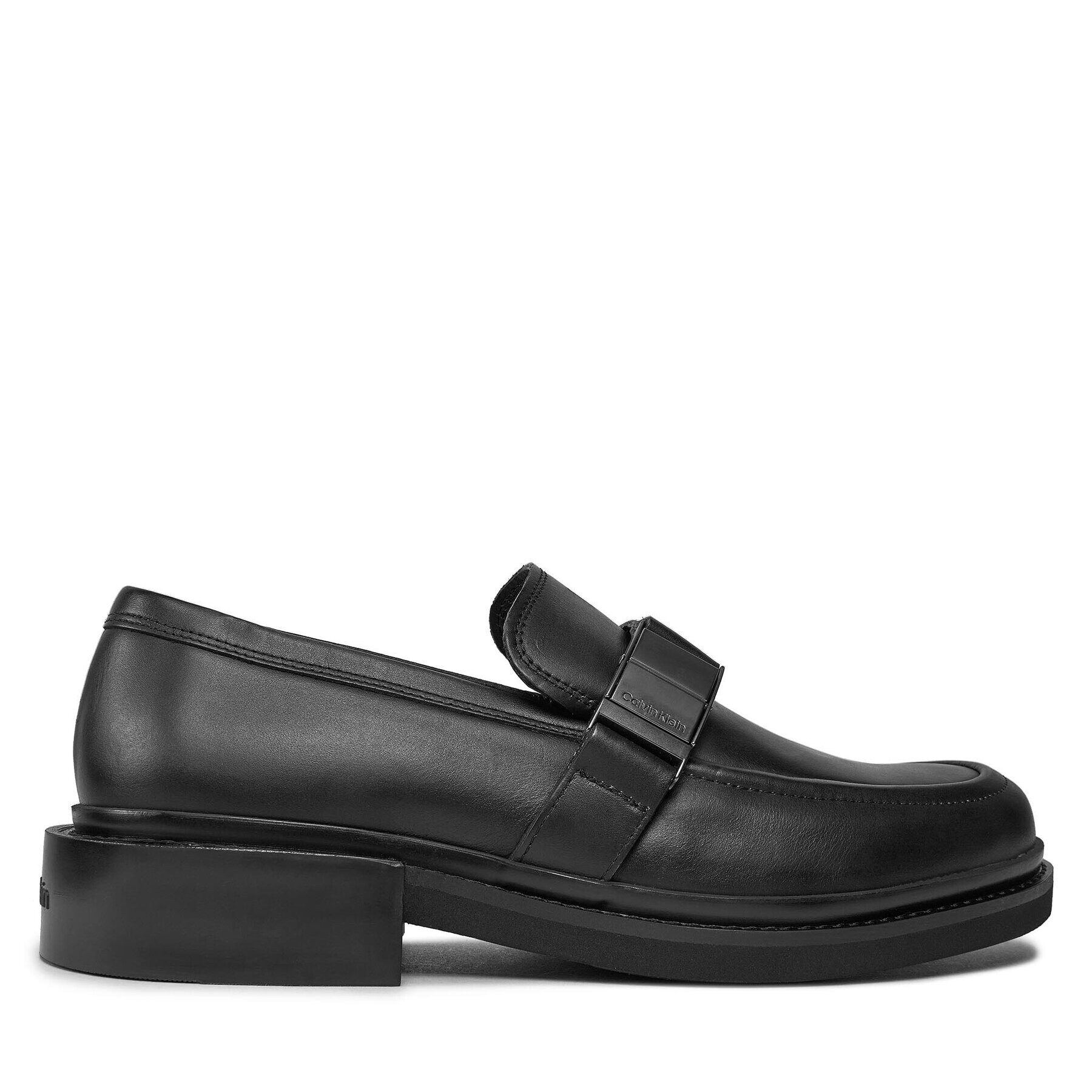 Calvin Klein Pantofi Moccasin W/ Iconic Plaque HM0HM01452 Negru - Pled.ro