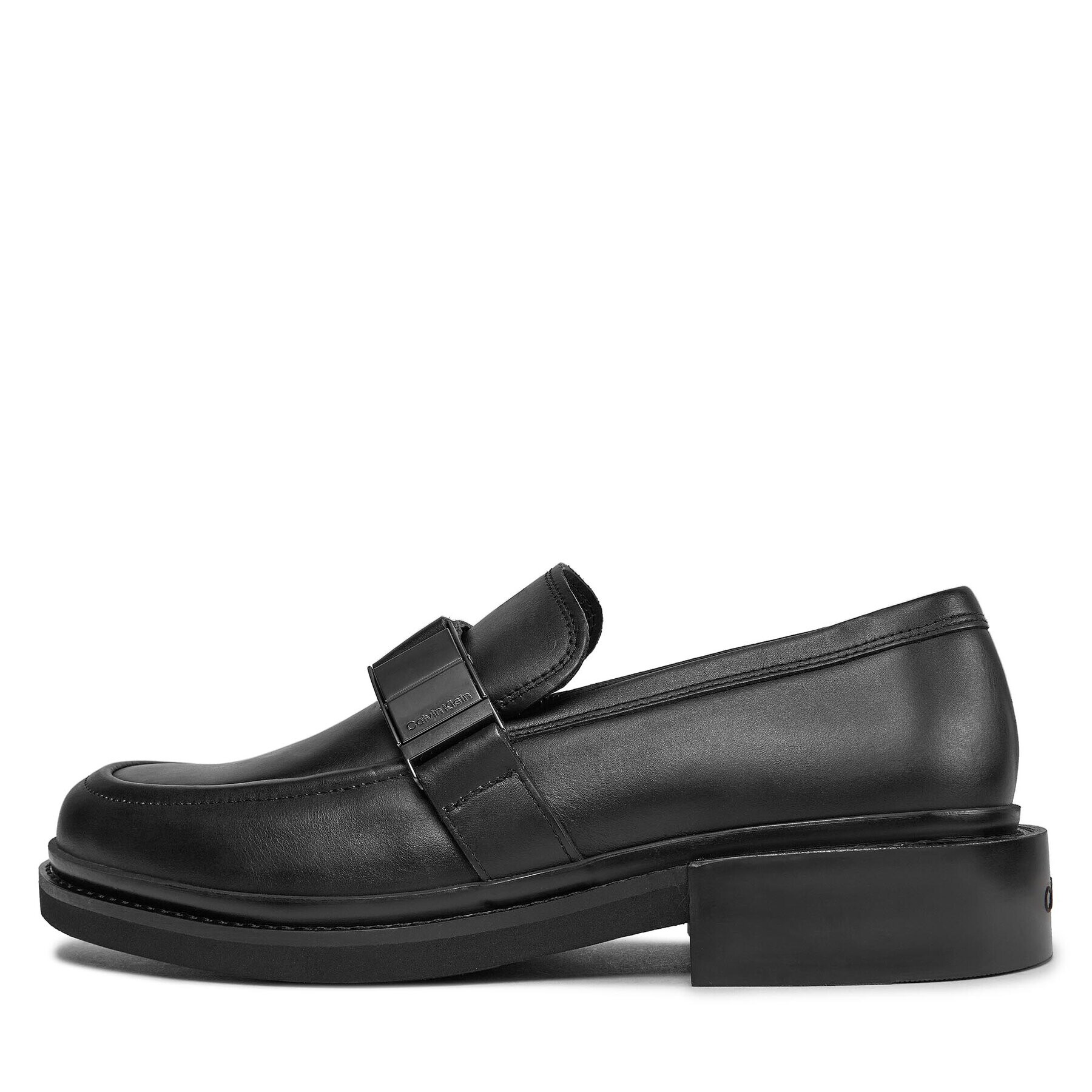 Calvin Klein Pantofi Moccasin W/ Iconic Plaque HM0HM01452 Negru - Pled.ro