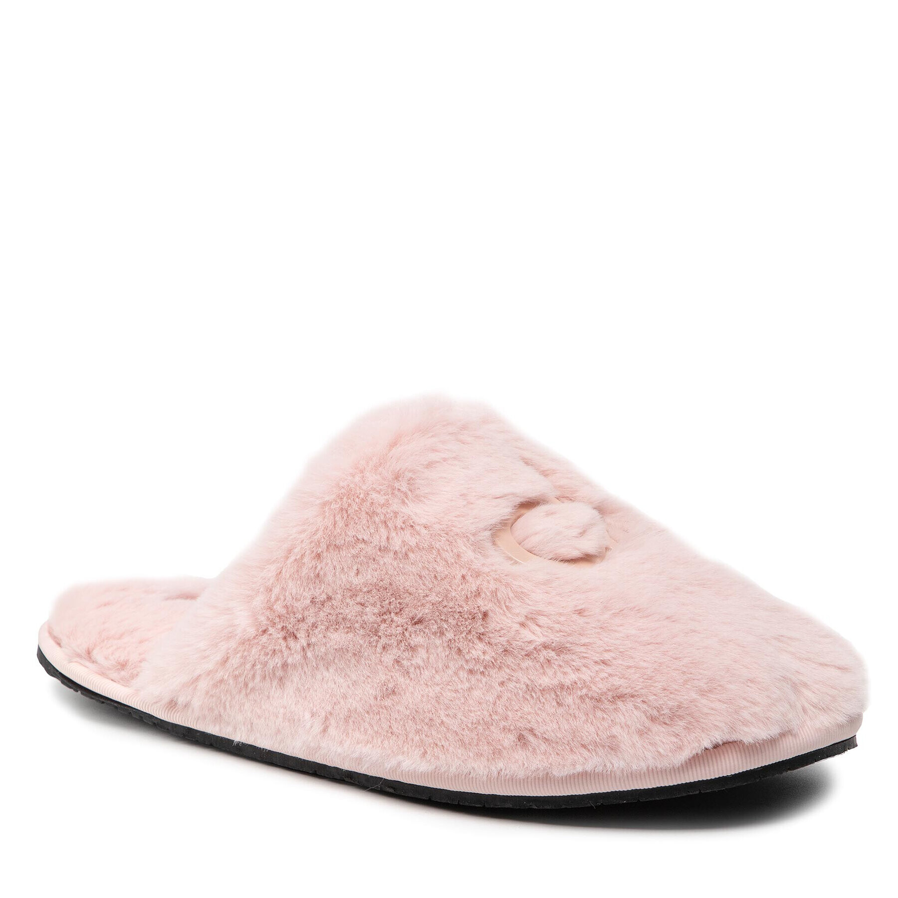 Calvin Klein Papuci de casă Slipper Mule Fur HW0HW00636 Roz - Pled.ro