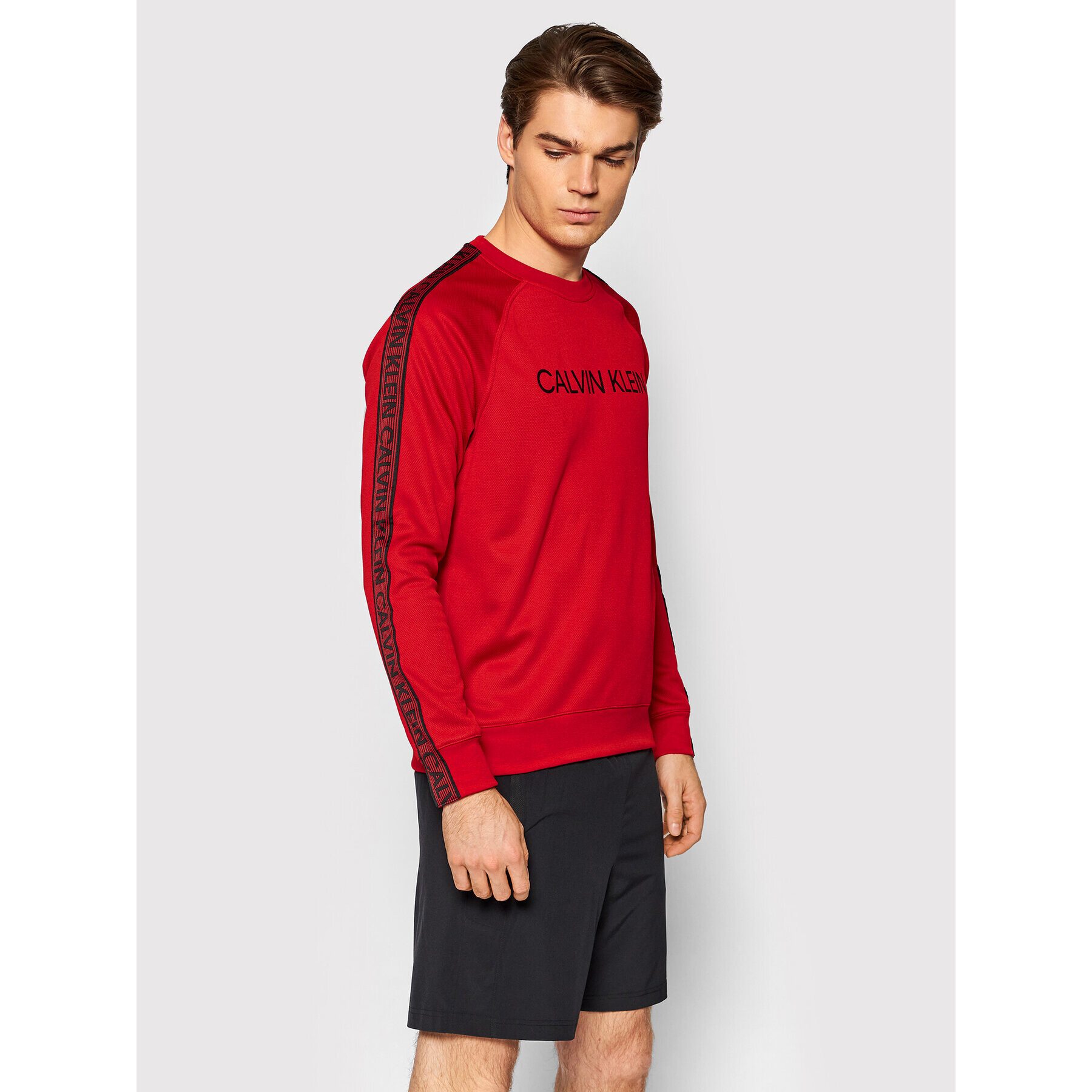 Calvin Klein Performance Bluză 00GMF1W300 Roșu Regular Fit - Pled.ro