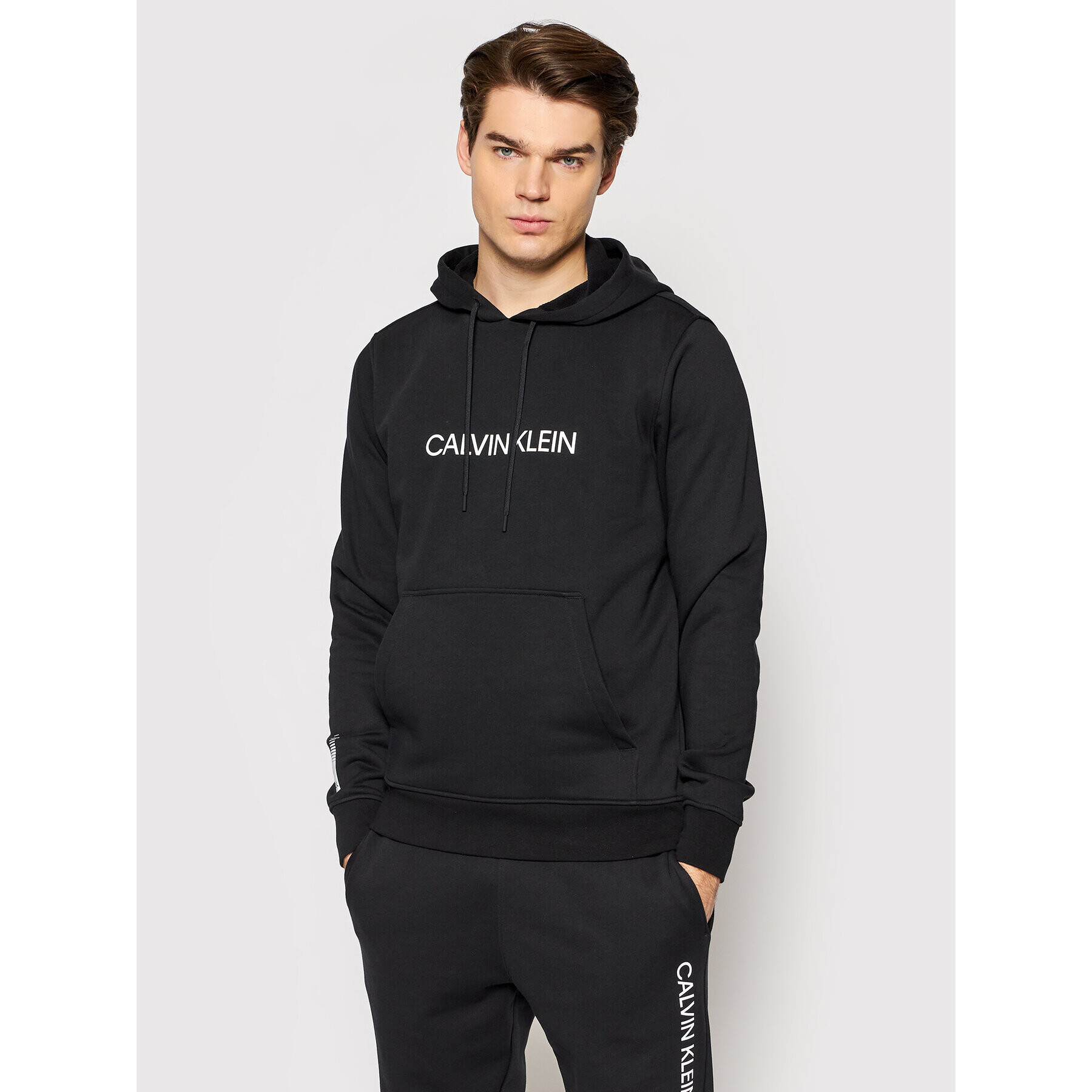 Calvin Klein Performance Bluză 00GMF1W304 Negru Regular Fit - Pled.ro