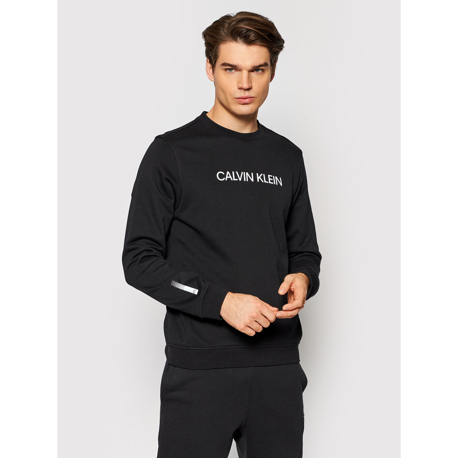 Calvin Klein Performance Bluză 00GMF1W305 Negru Regular Fit - Pled.ro