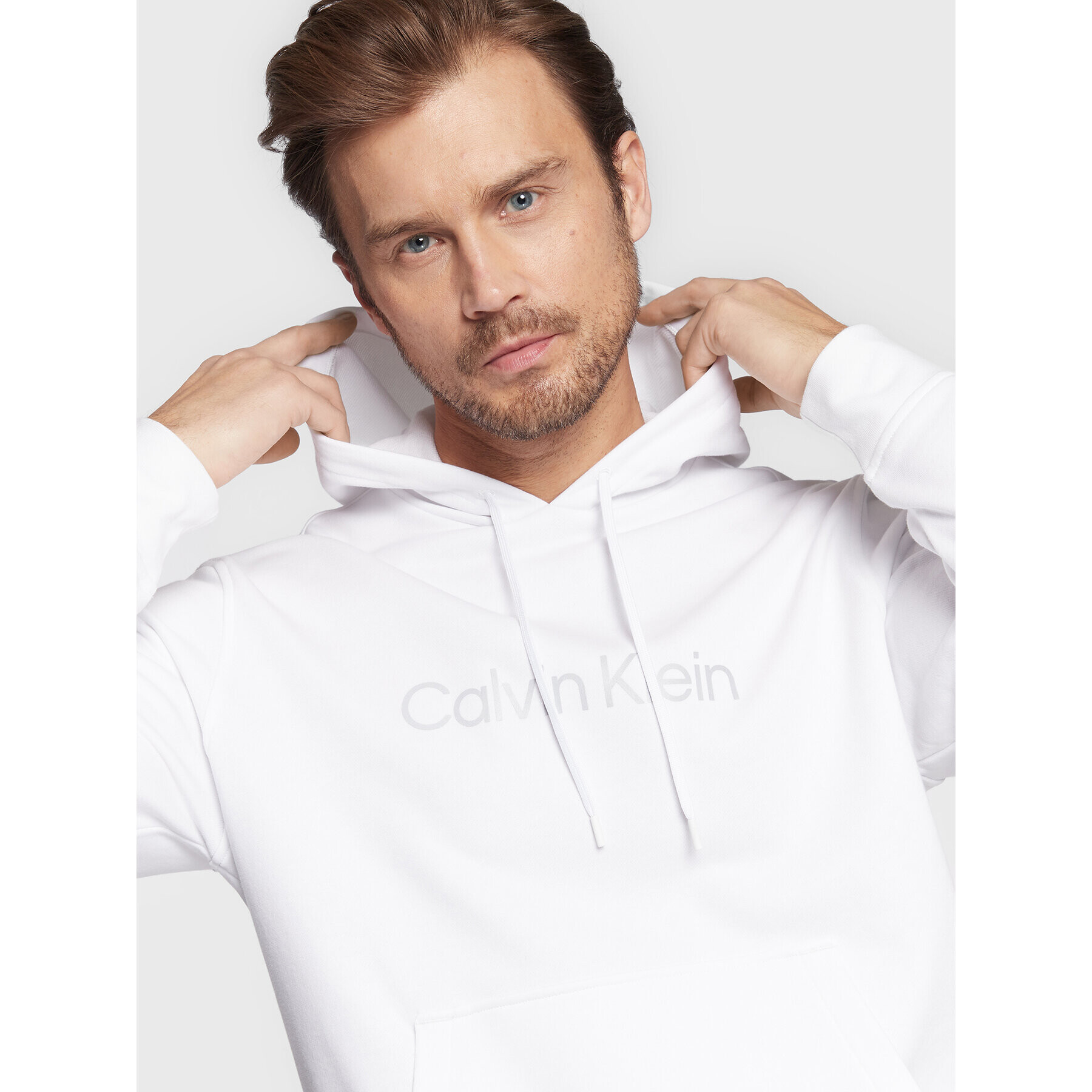 Calvin Klein Performance Bluză 00GMS2W304 Alb Regular Fit - Pled.ro