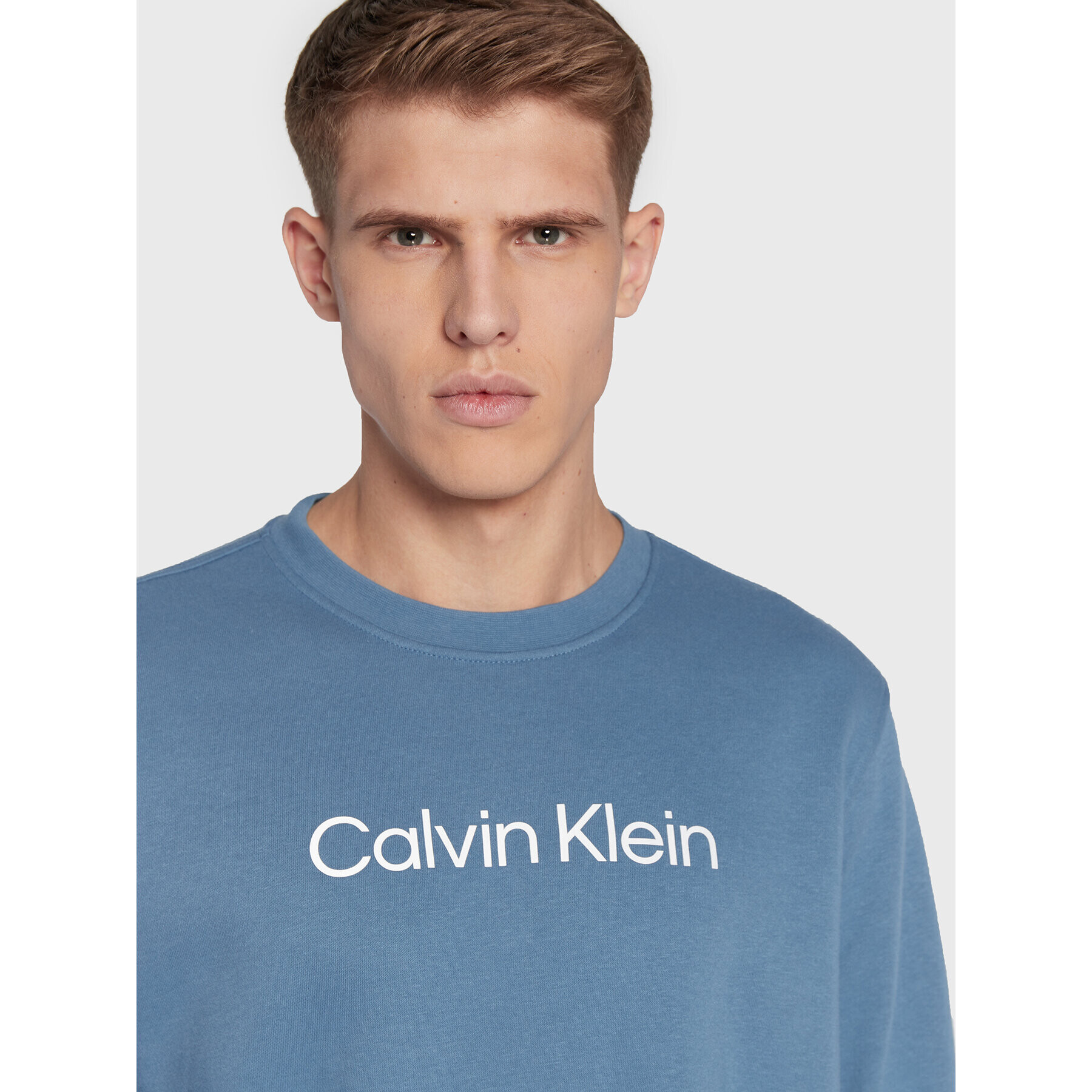 Calvin Klein Performance Bluză 00GMS2W305 Albastru Regular Fit - Pled.ro