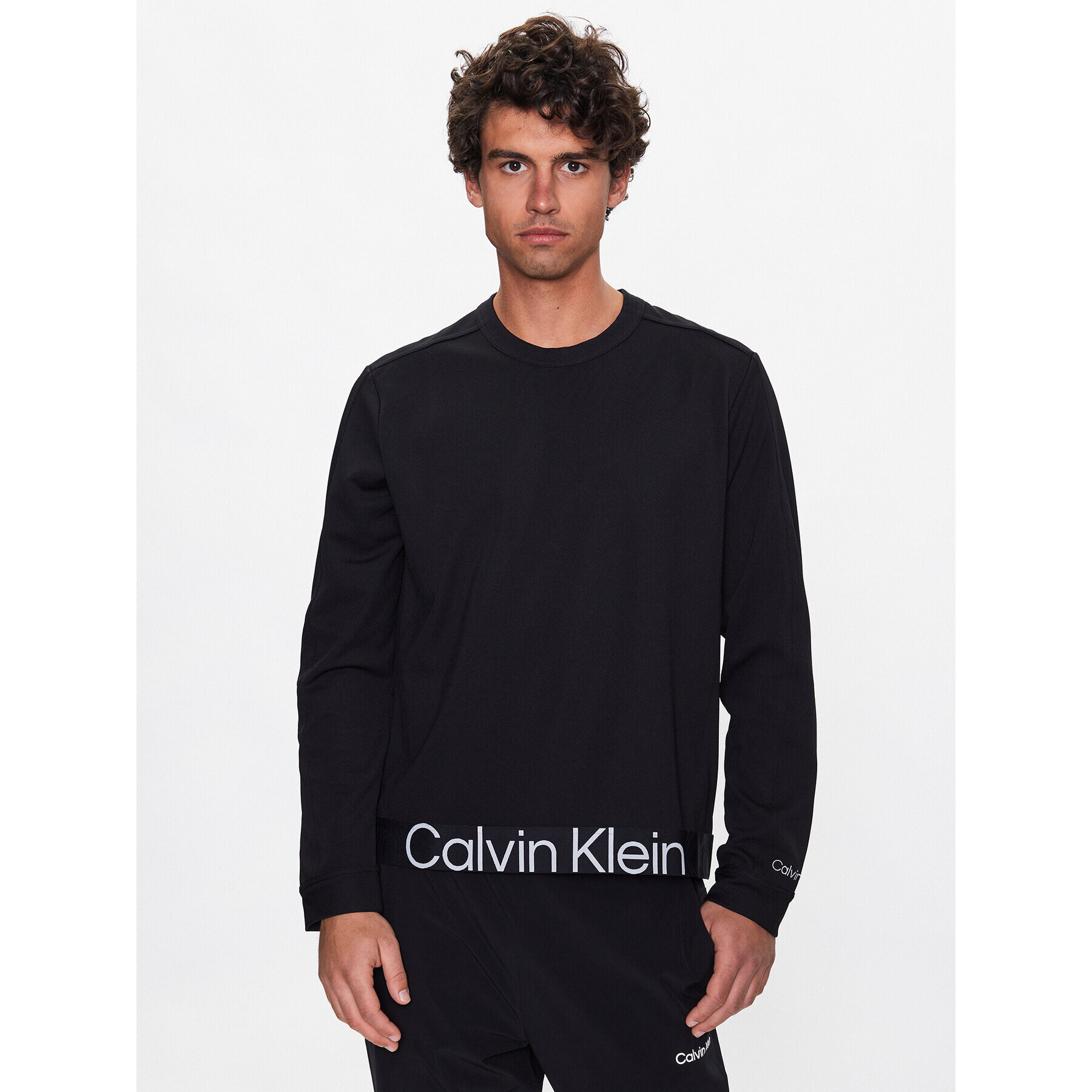 Calvin Klein Performance Bluză 00GMS3W300 Negru Regular Fit - Pled.ro