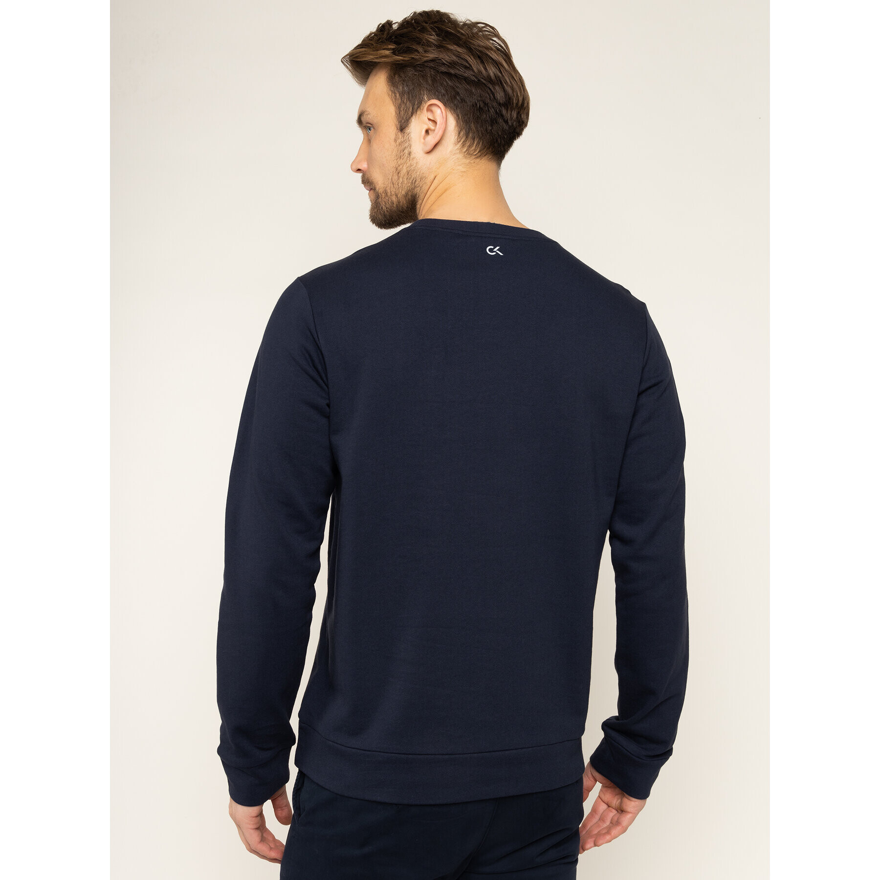 Calvin Klein Performance Bluză Pullover 00GMS0W367 Bleumarin Regular Fit - Pled.ro