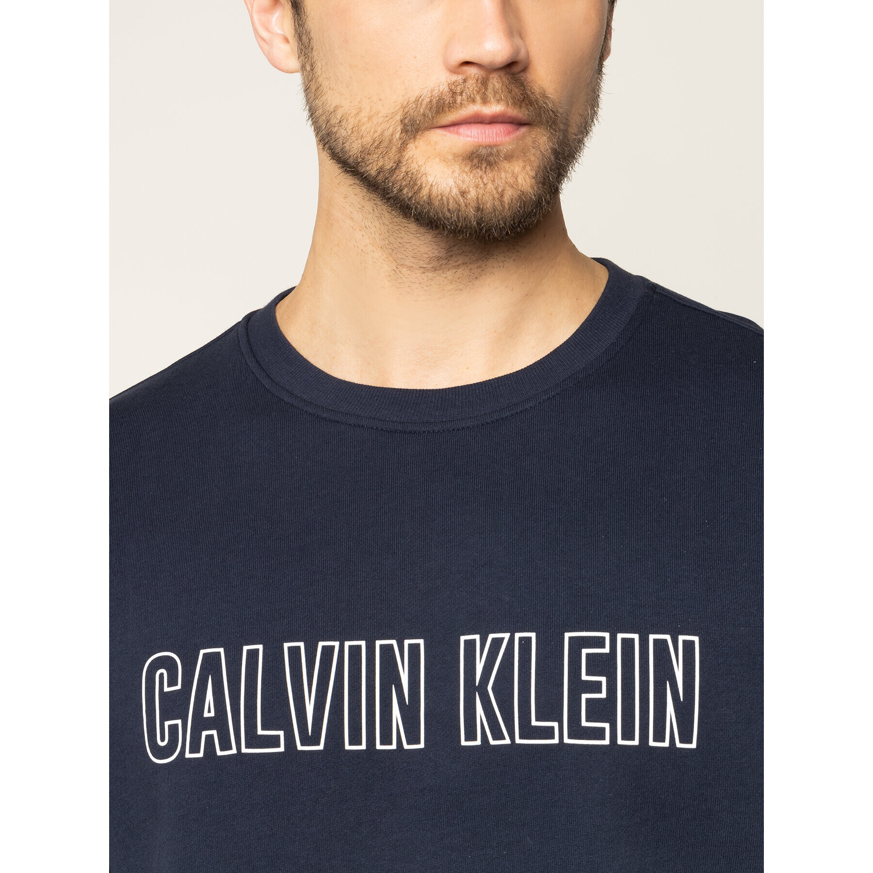 Calvin Klein Performance Bluză Pullover 00GMS0W367 Bleumarin Regular Fit - Pled.ro