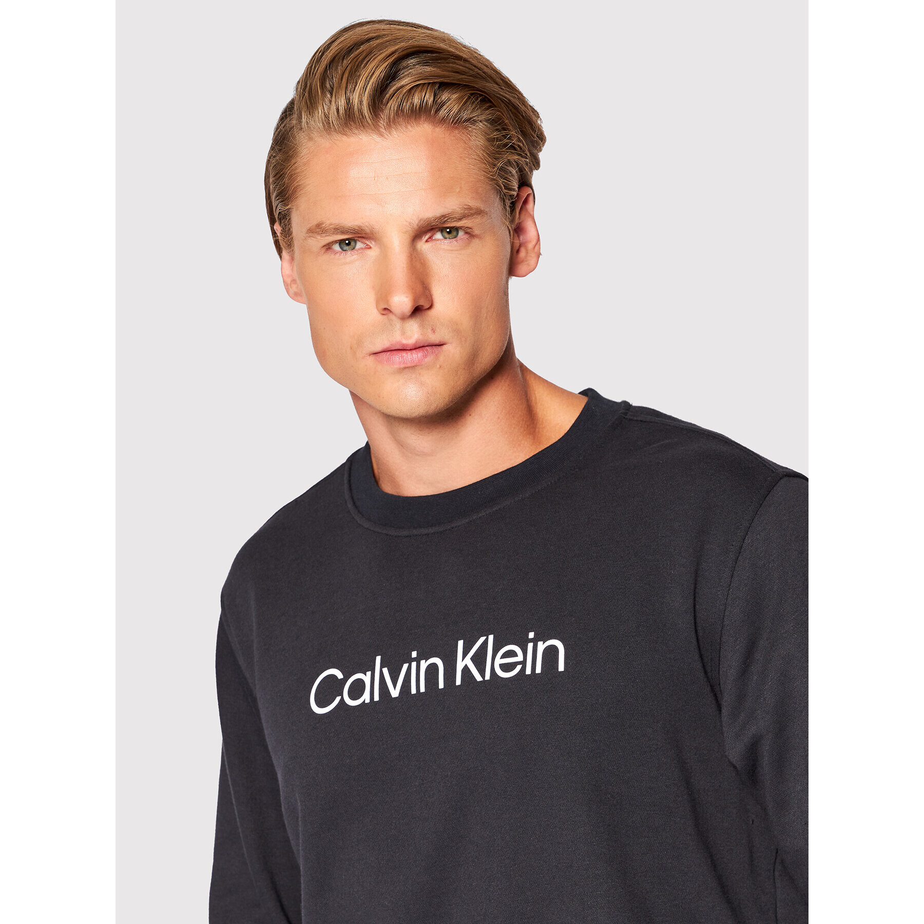 Calvin Klein Performance Bluză 00GMS2W305 Negru Regular Fit - Pled.ro