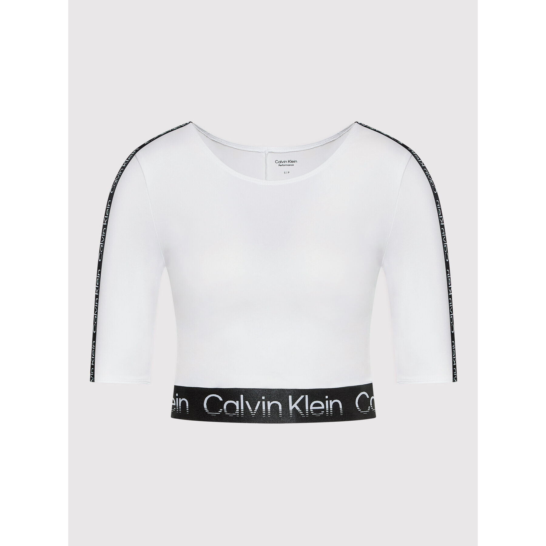 Calvin Klein Performance Bluză 00GWS2K168 Alb Slim Fit - Pled.ro