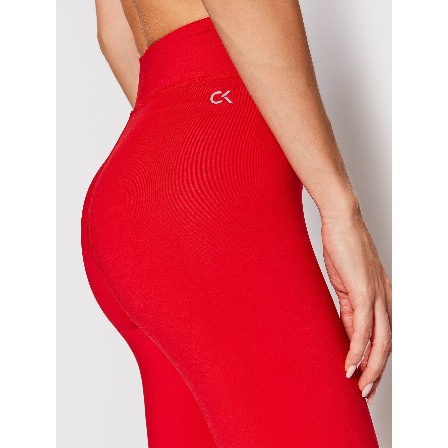 Calvin Klein Performance Colanți 00GWF1L608 Roșu Slim Fit - Pled.ro