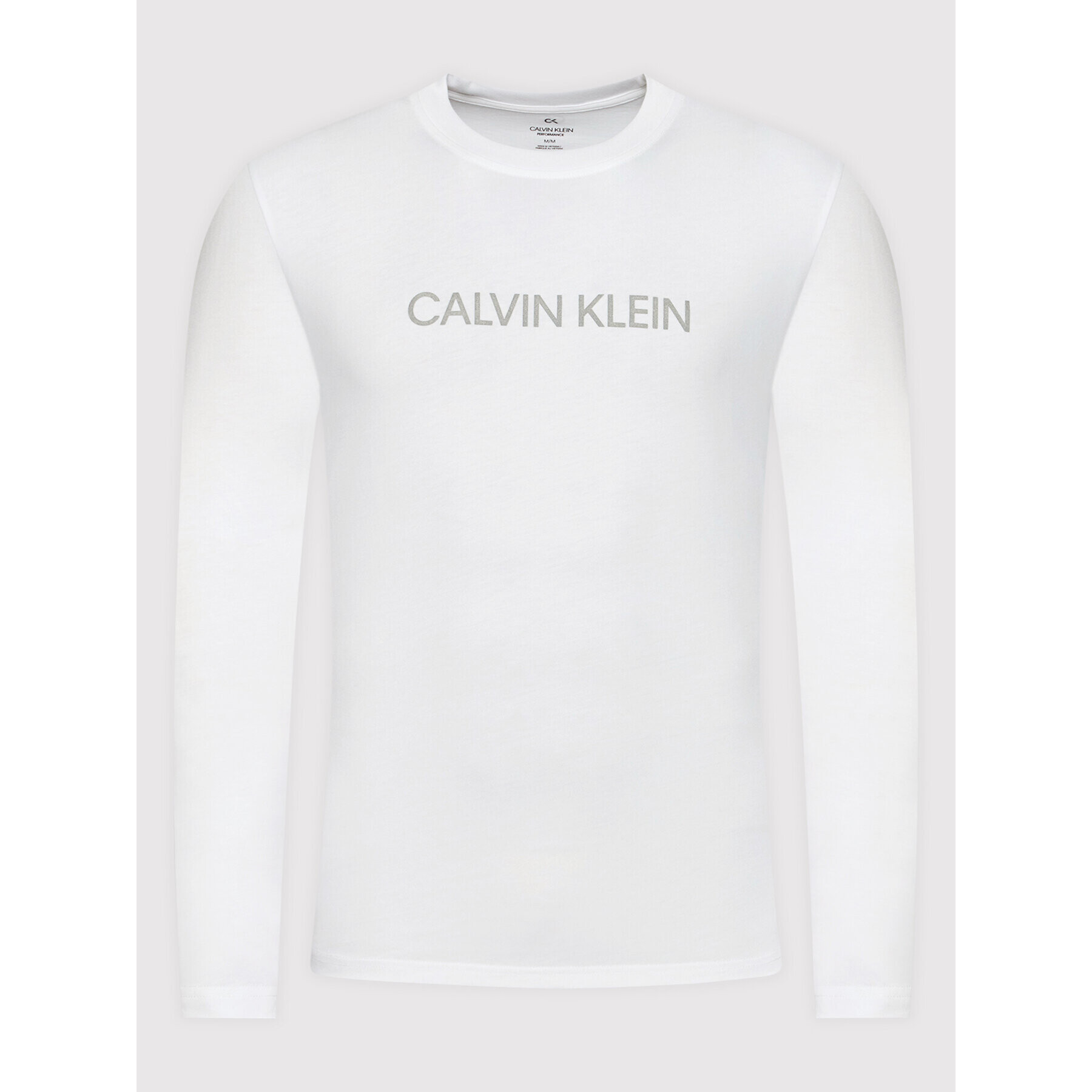 Calvin Klein Performance Longsleeve 00GMF1K200 Alb Regular Fit - Pled.ro