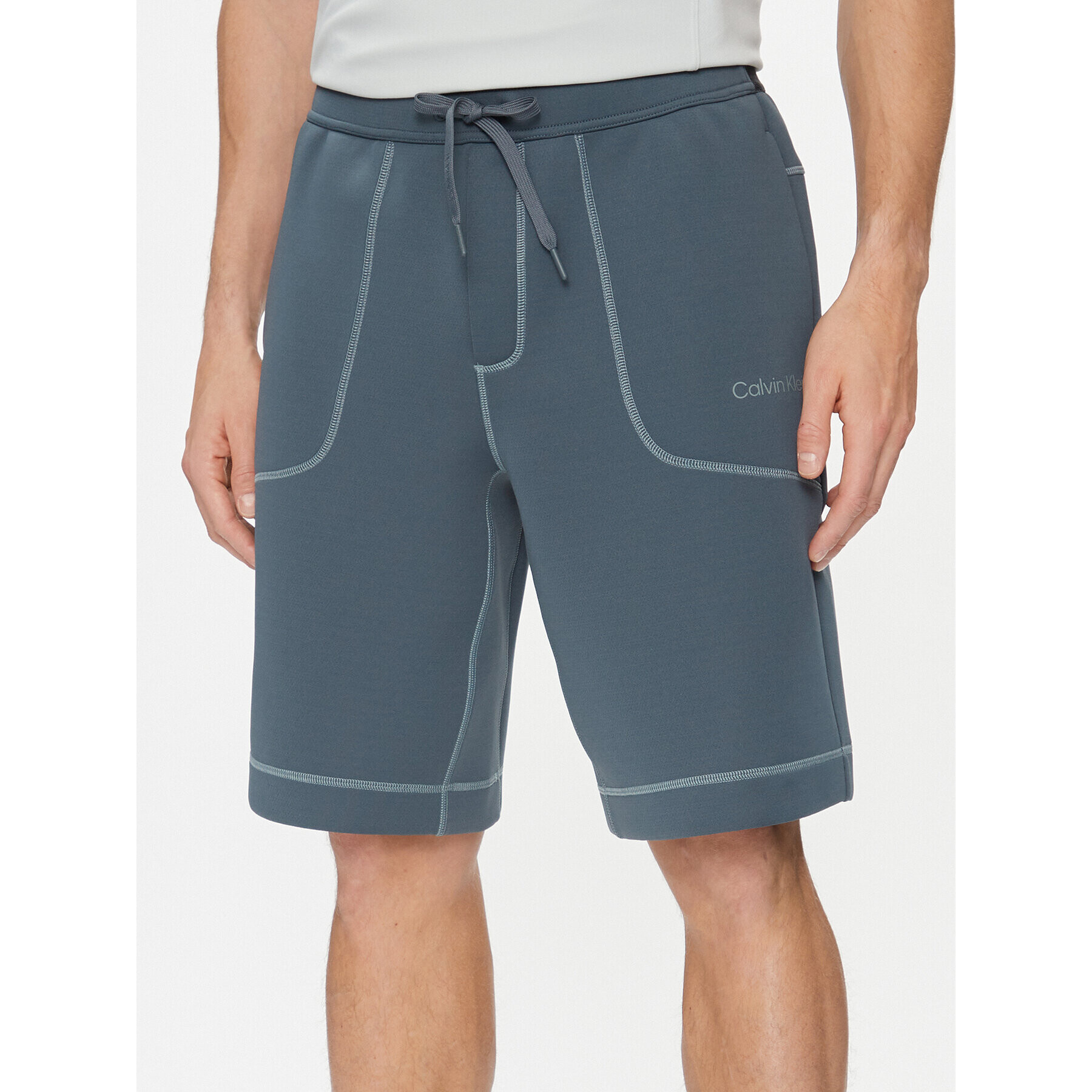 Calvin Klein Performance Pantaloni scurți sport 00GMF3S819 Gri Regular Fit - Pled.ro