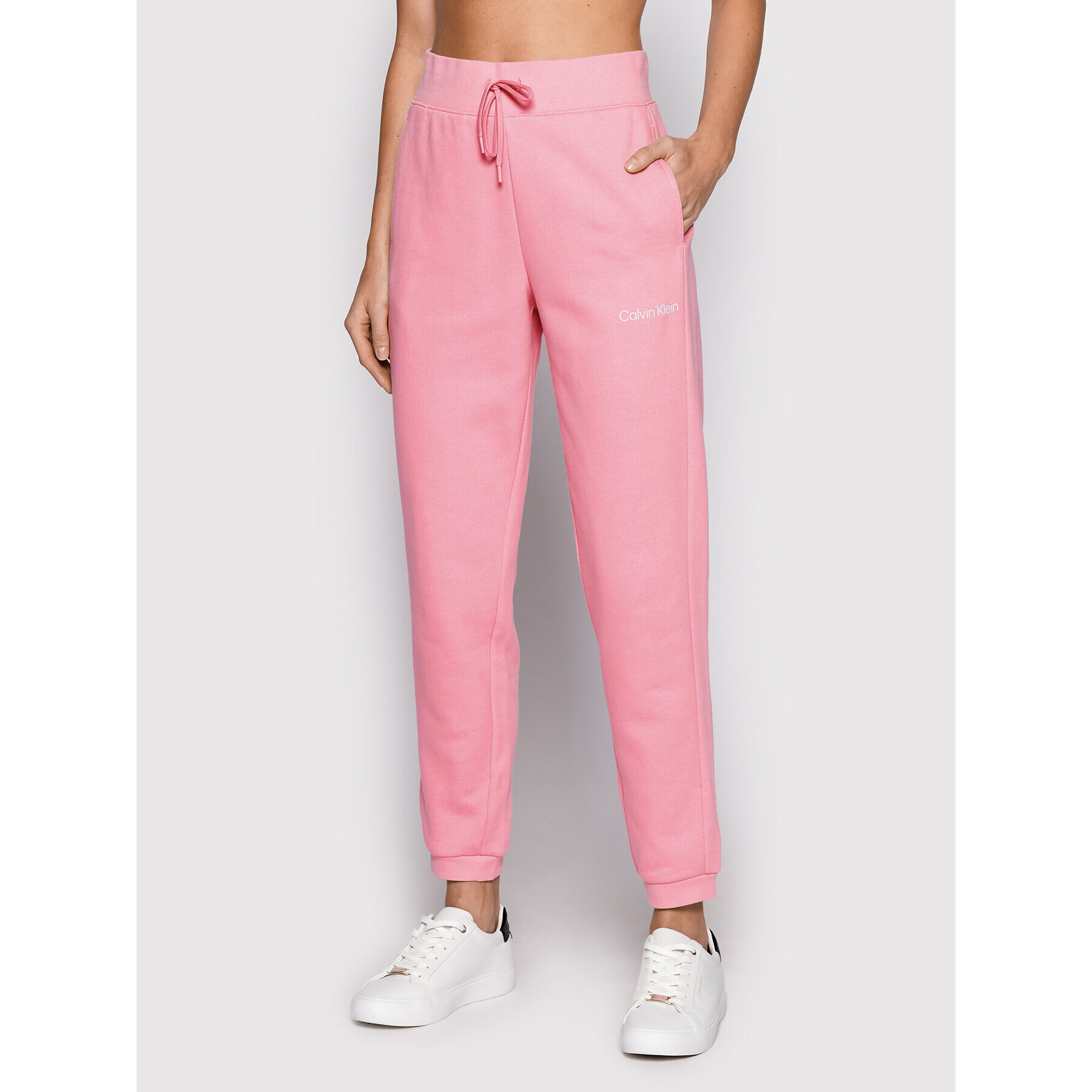 Calvin Klein Performance Pantaloni trening 00GWS2P608 Roz Regular Fit - Pled.ro