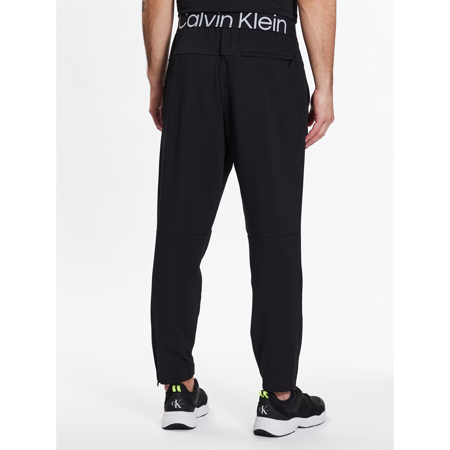 Calvin Klein Performance Pantaloni trening Knit Pant 00GMS3P602 Negru Regular Fit - Pled.ro