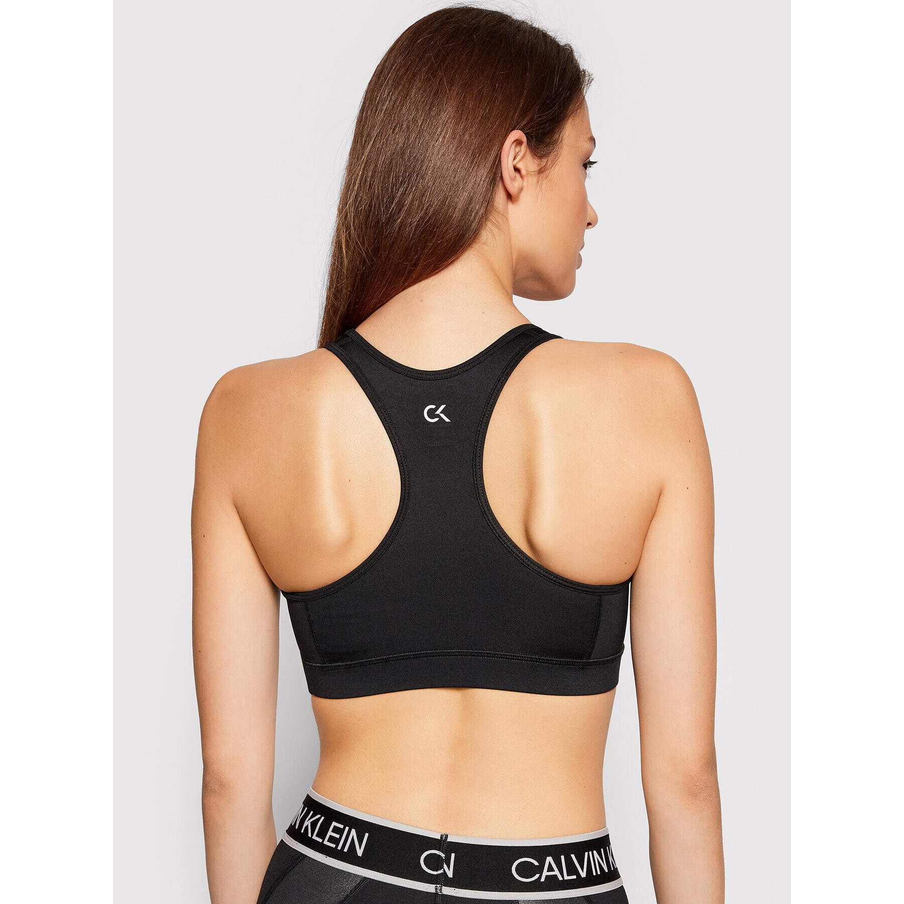 Calvin Klein Performance Sutien sport Medium Support 00GWF0K157 Negru - Pled.ro