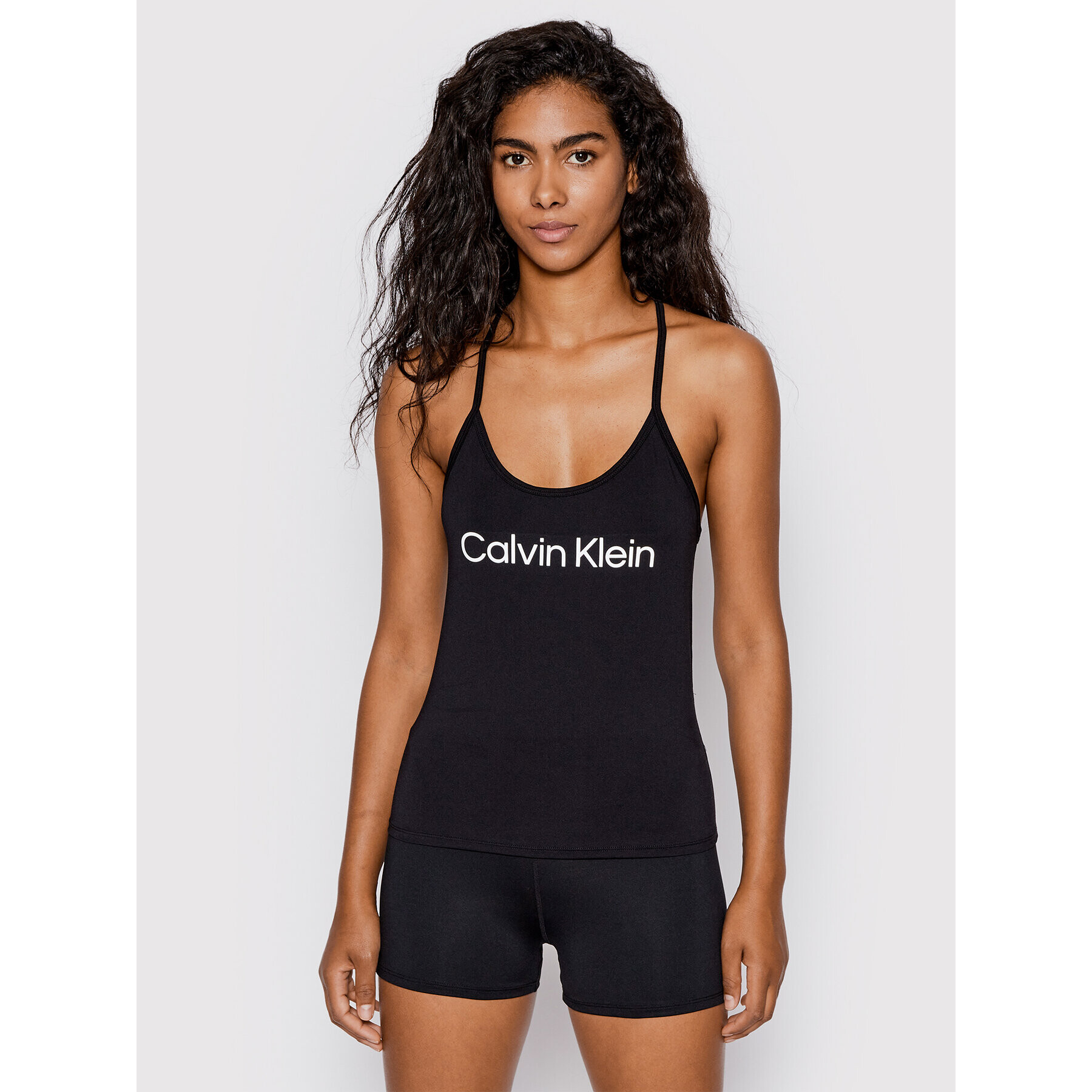 Calvin Klein Performance Top 00GWS2K177 Negru Slim Fit - Pled.ro