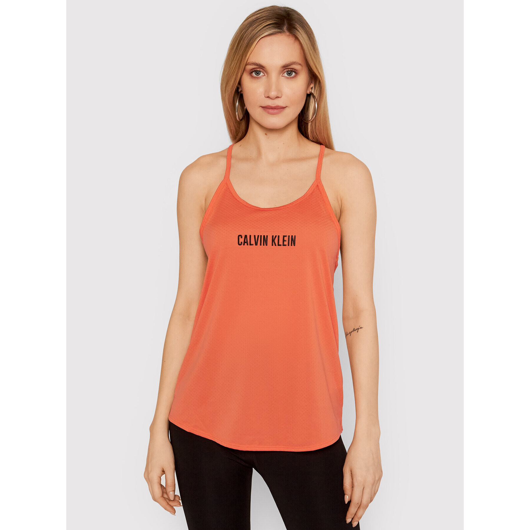 Calvin Klein Performance Top Wo 00GWS1K198 Portocaliu Regular Fit - Pled.ro