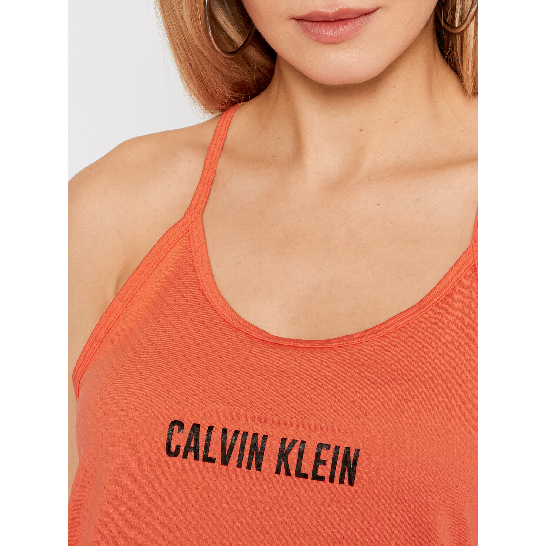 Calvin Klein Performance Top Wo 00GWS1K198 Portocaliu Regular Fit - Pled.ro