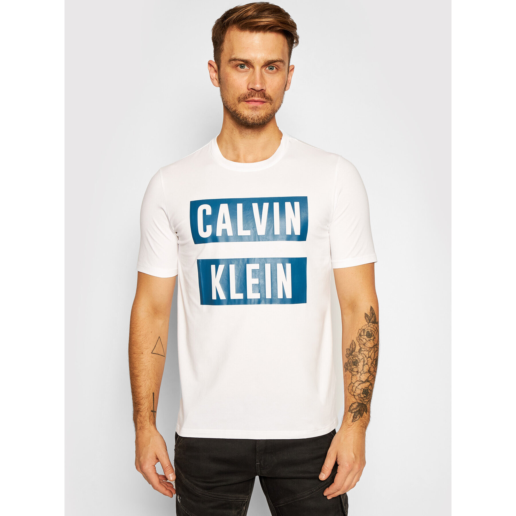 Calvin Klein Performance Tricou 00GMF0K234 Alb Regular Fit - Pled.ro