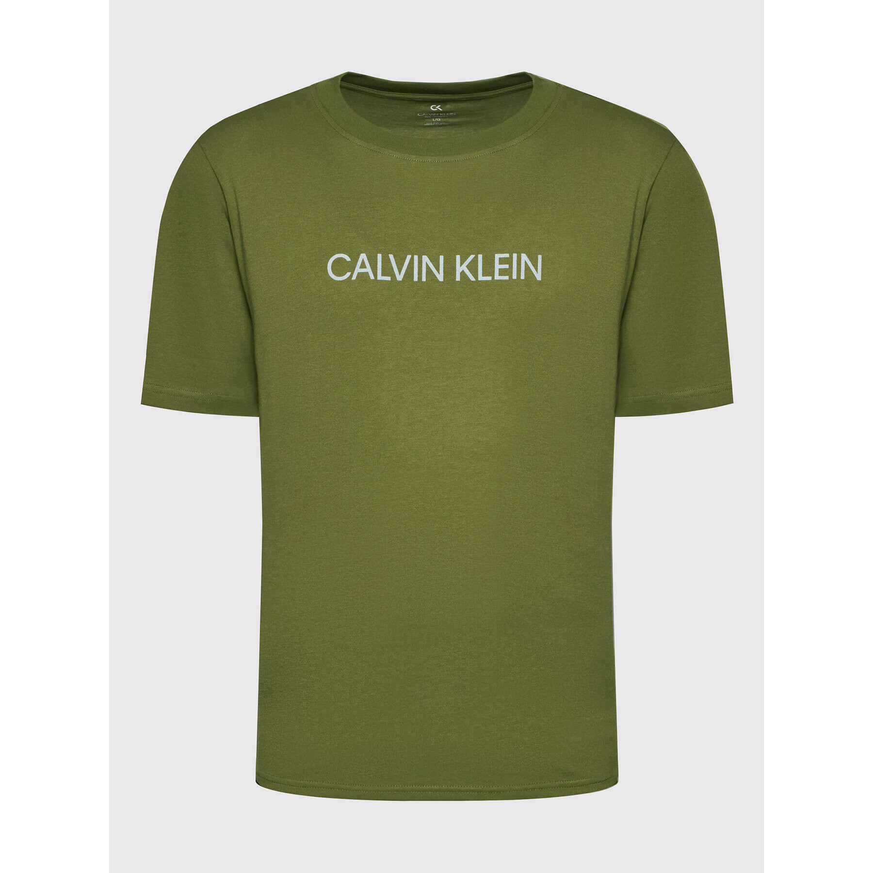 Calvin Klein Performance Tricou 00GMF1K107 Verde Regular Fit - Pled.ro