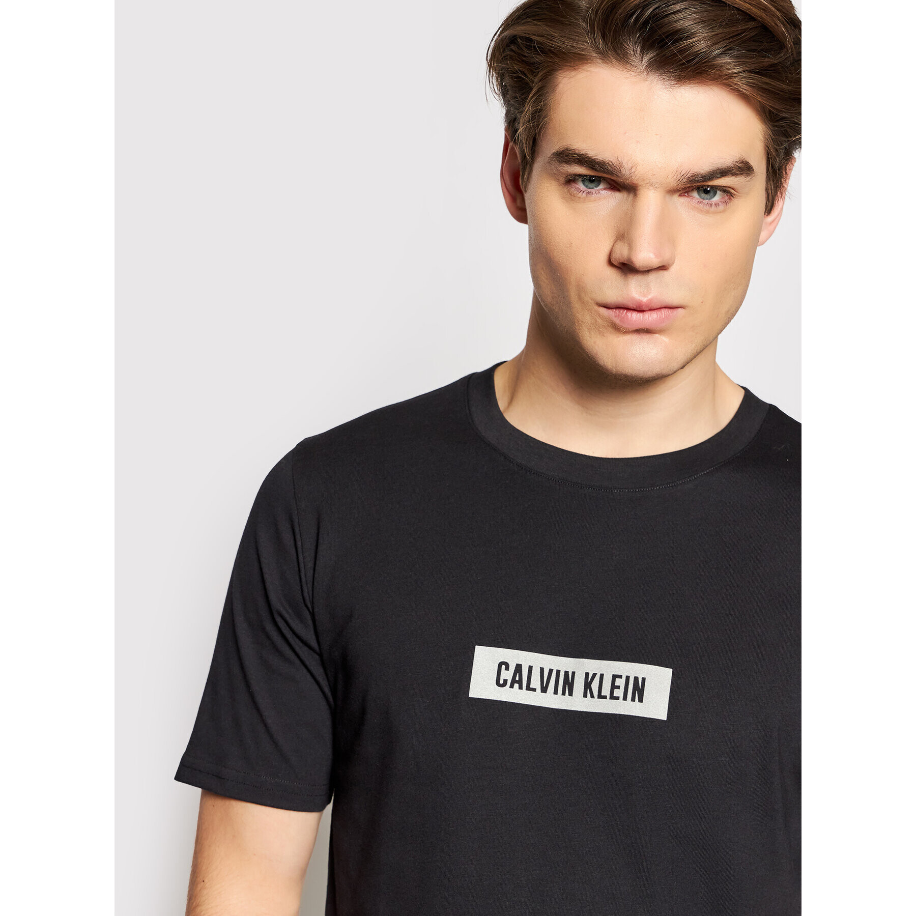 Calvin Klein Performance Tricou 00GMS1K142 Negru Regular Fit - Pled.ro