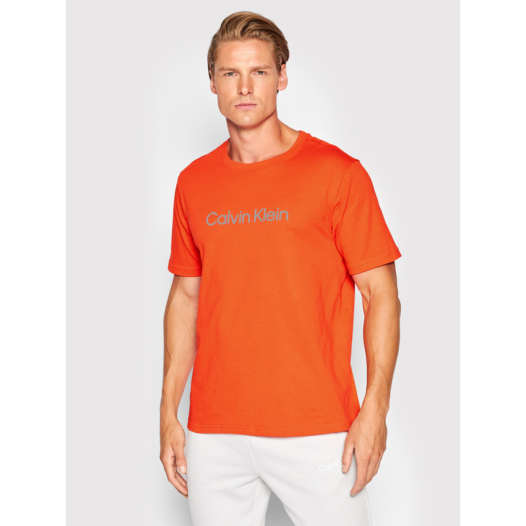 Calvin Klein Performance Tricou 00GMS2K107 Portocaliu Regular Fit - Pled.ro