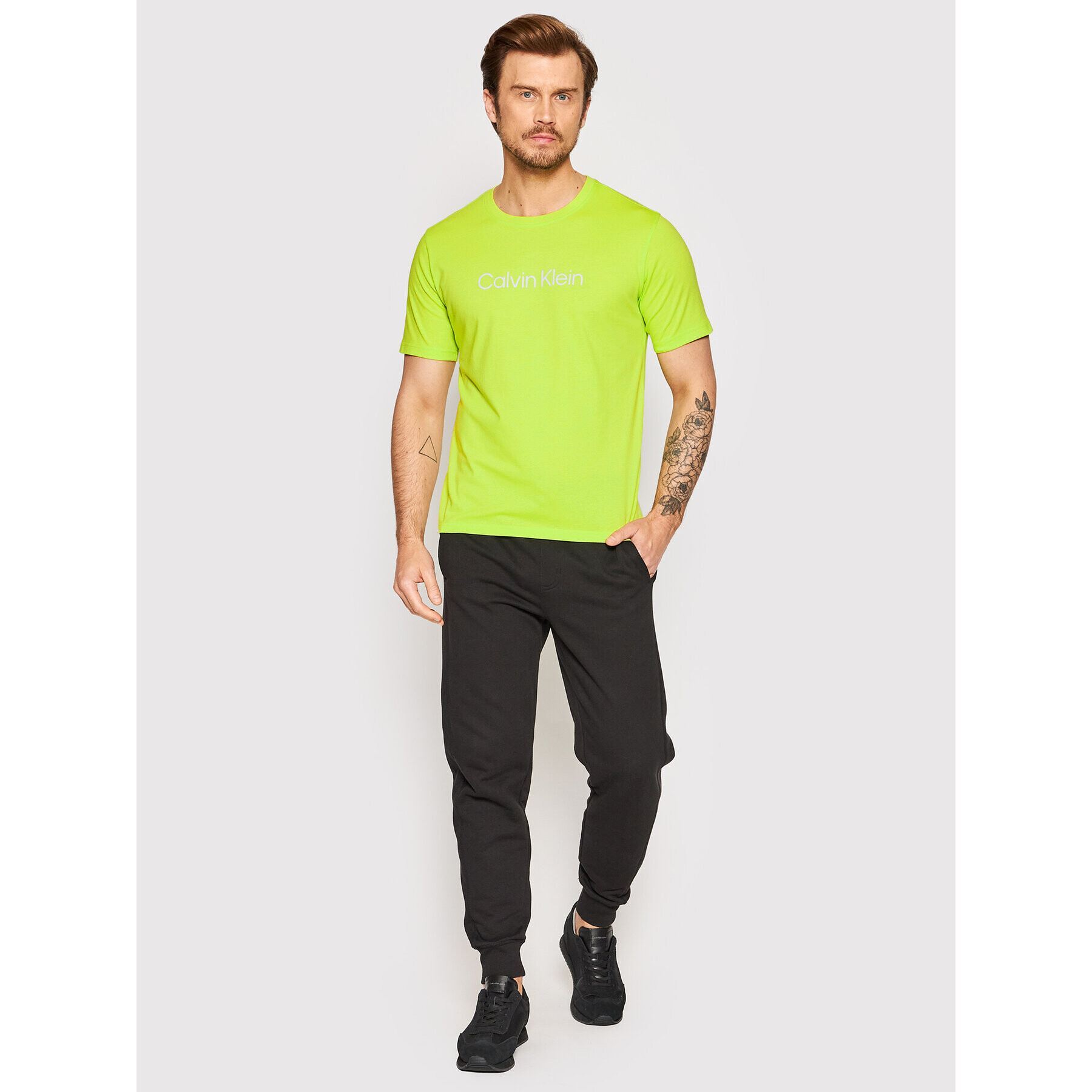 Calvin Klein Performance Tricou 00GMS2K107 Verde Regular Fit - Pled.ro