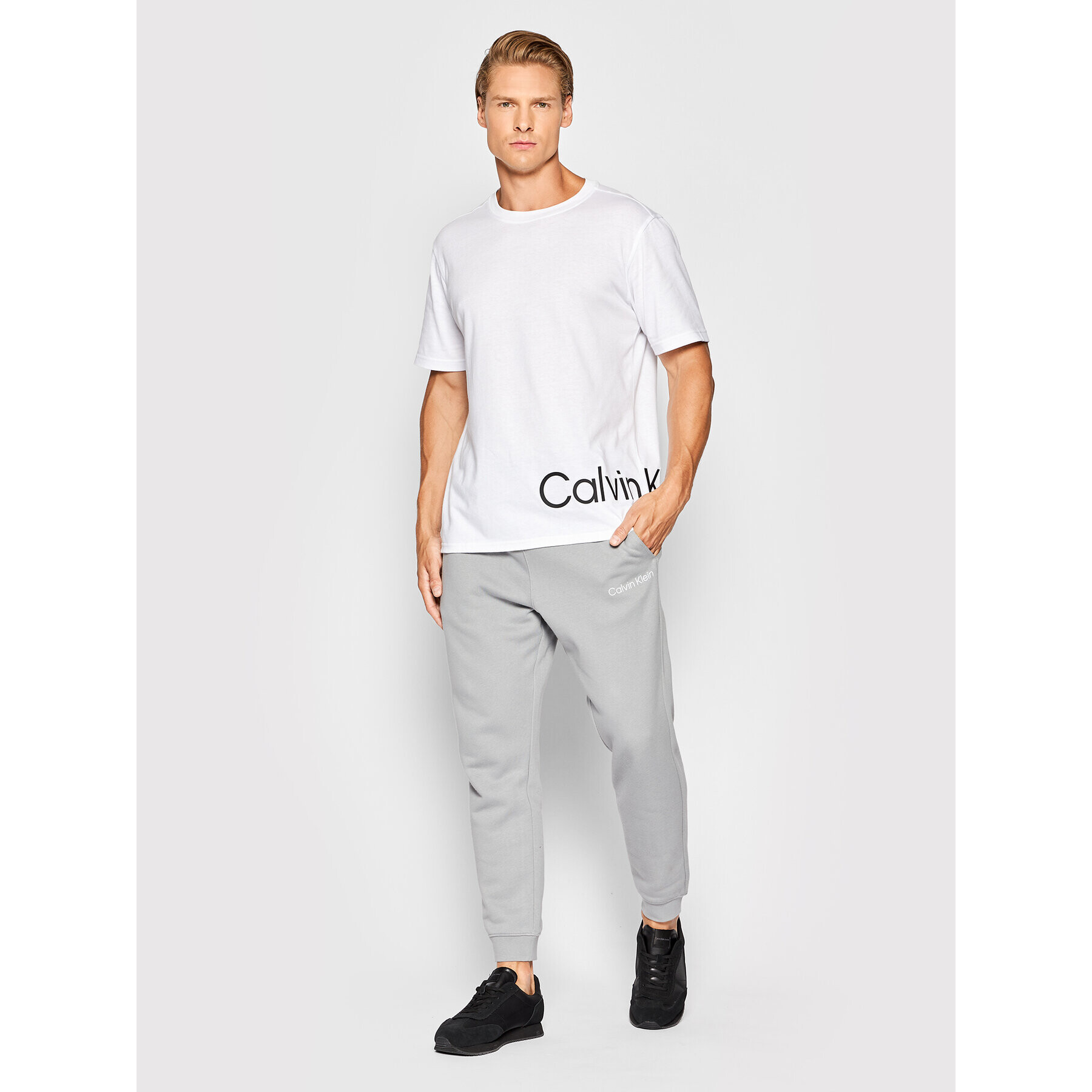 Calvin Klein Performance Tricou 00GMS2K111 Alb Regular Fit - Pled.ro