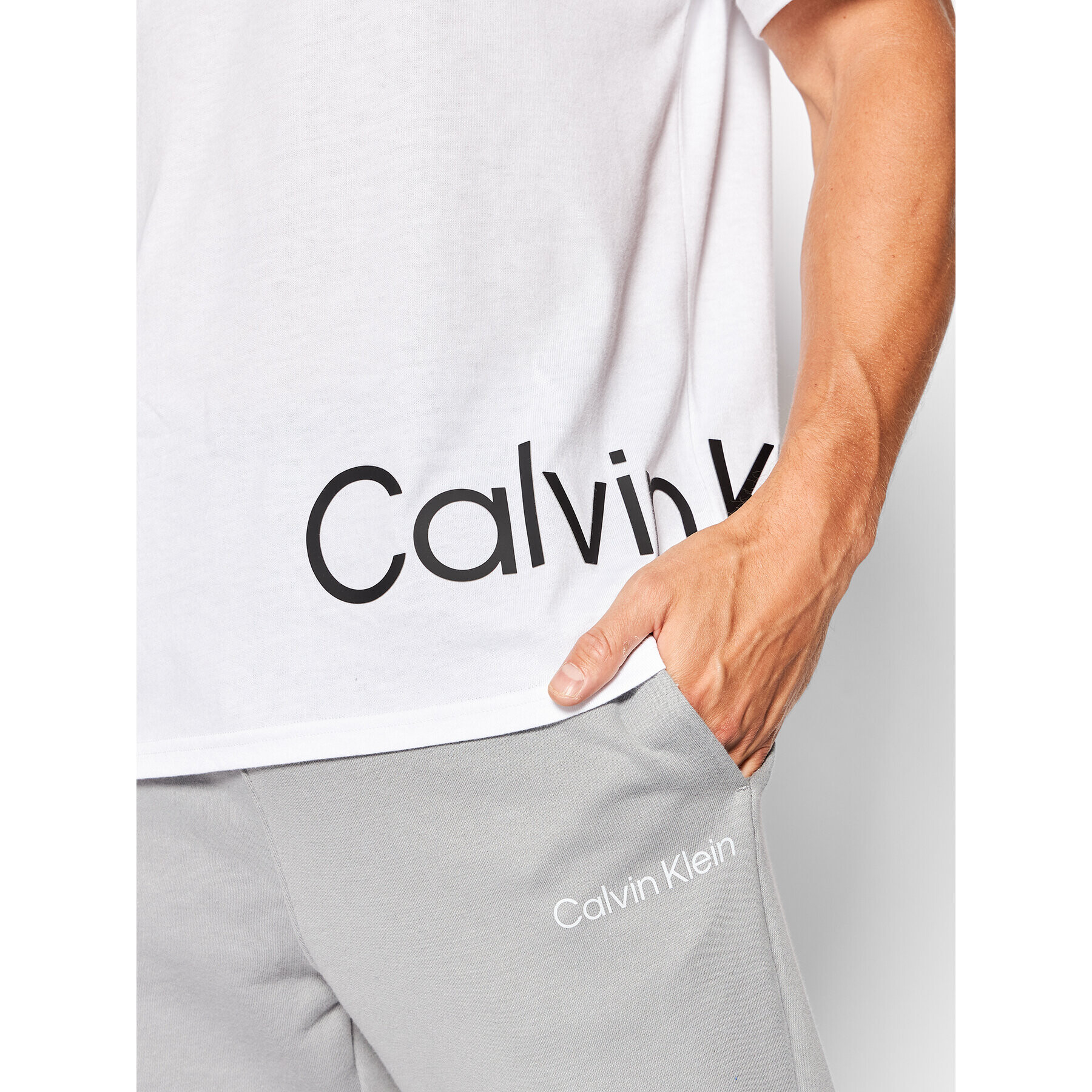 Calvin Klein Performance Tricou 00GMS2K111 Alb Regular Fit - Pled.ro