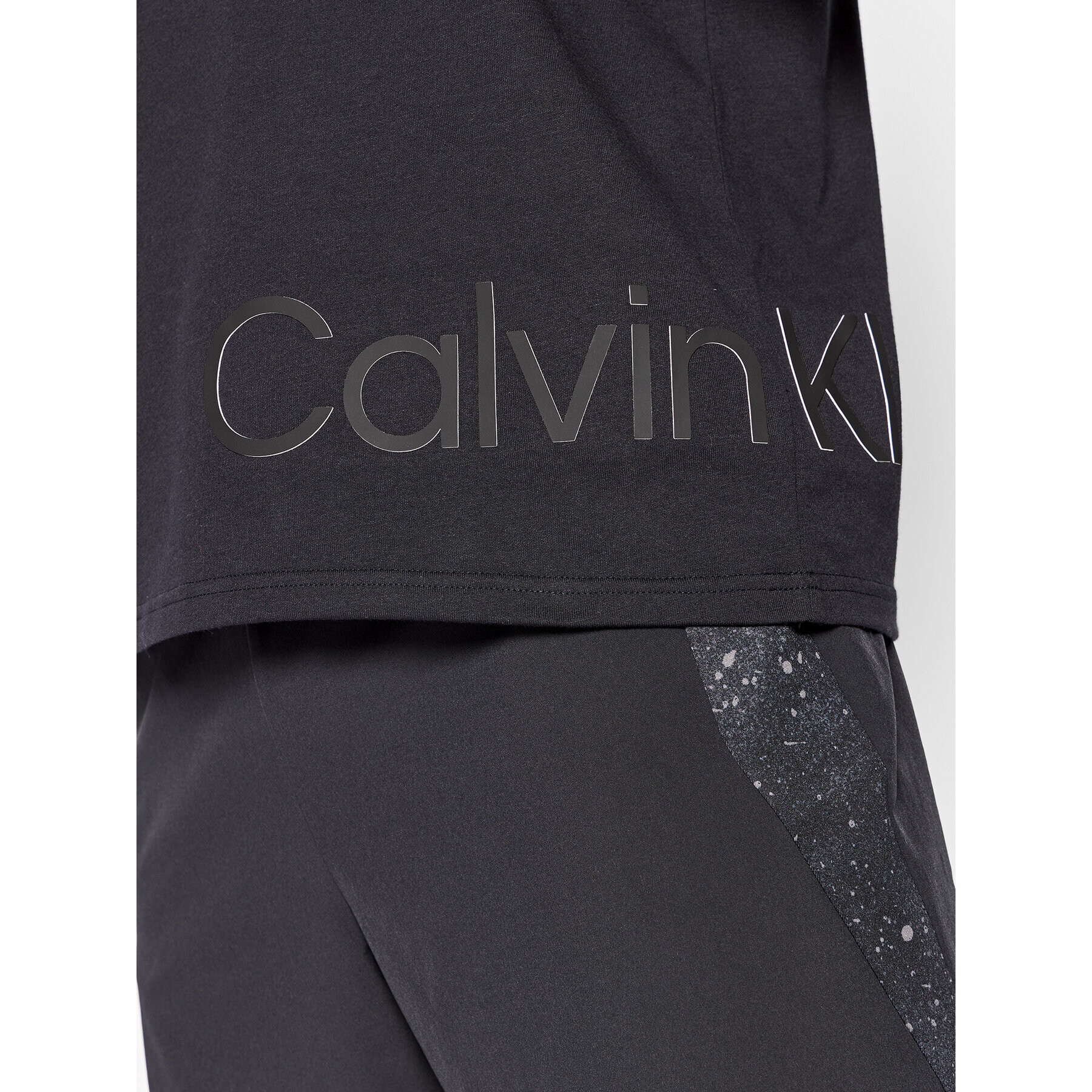 Calvin Klein Performance Tricou 00GMS2K111 Negru Regular Fit - Pled.ro