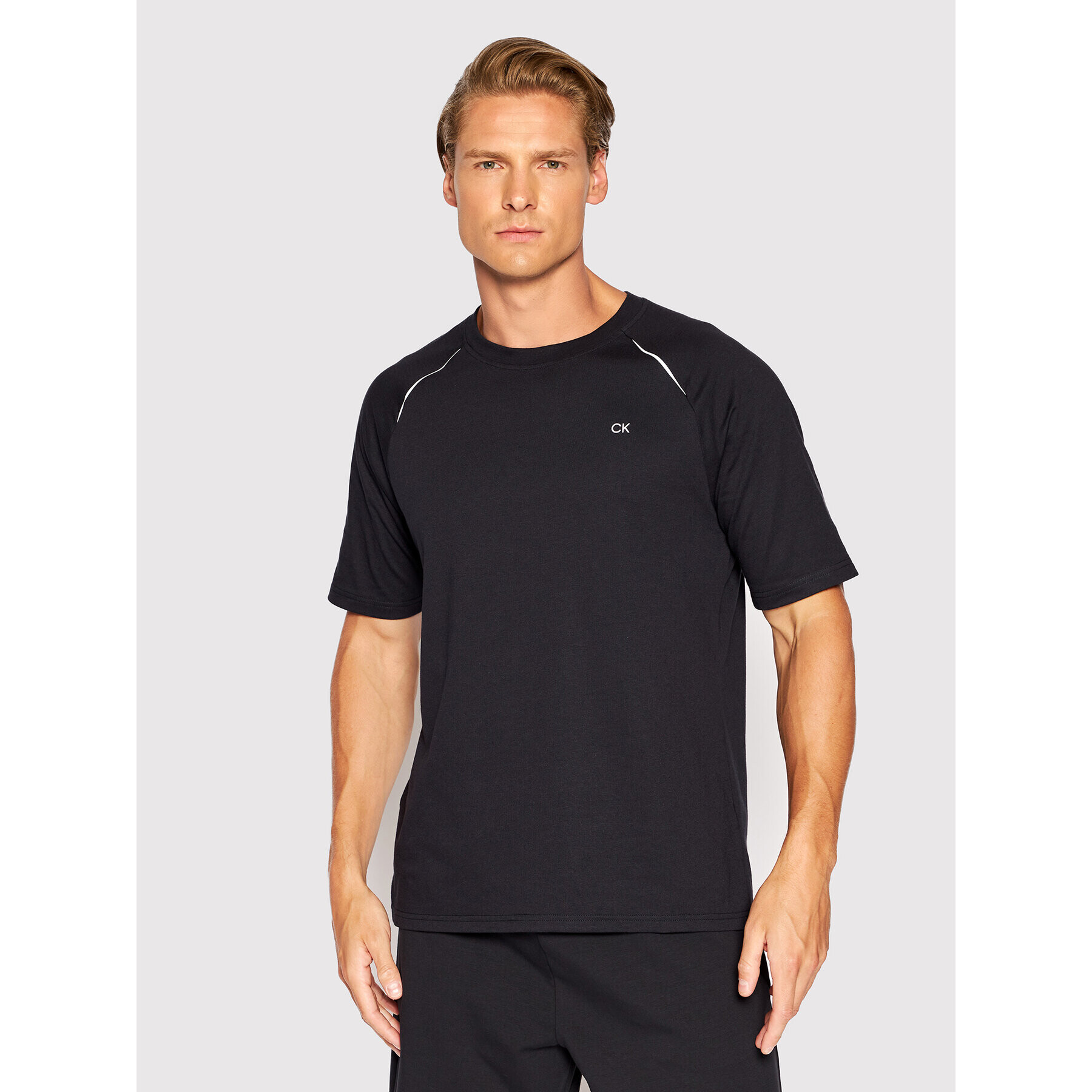 Calvin Klein Performance Tricou 00GMS2K117 Negru Regular Fit - Pled.ro