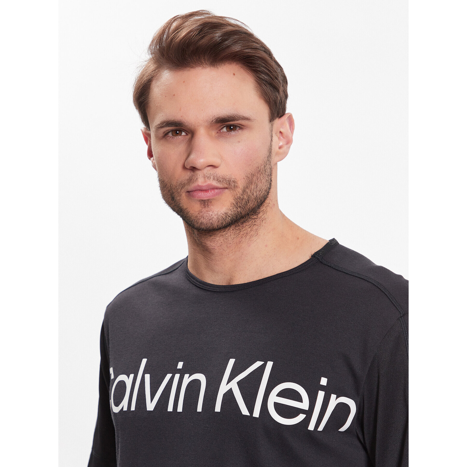 Calvin Klein Performance Tricou 00GMS3K102 Negru Regular Fit - Pled.ro