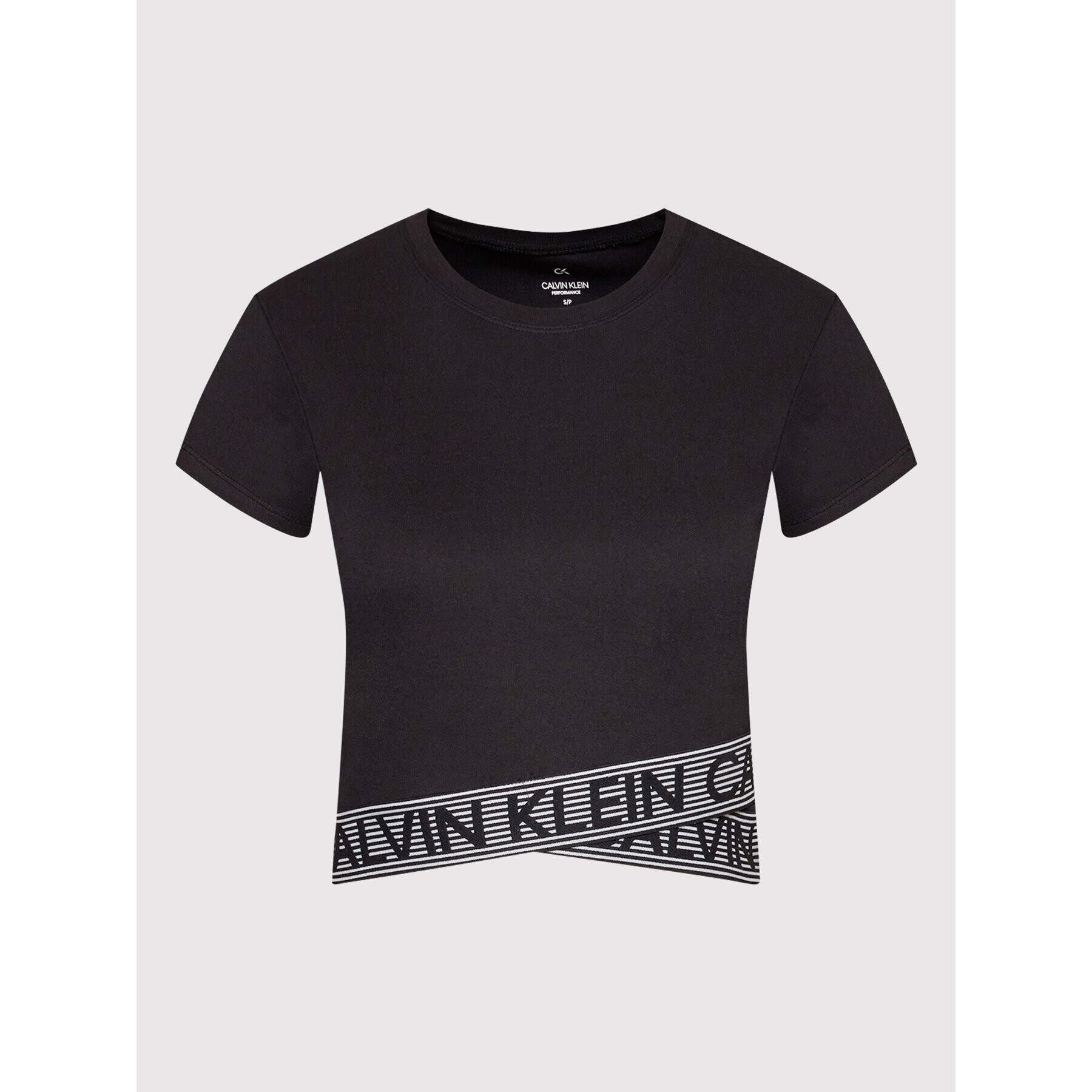 Calvin Klein Performance Tricou 00GWF1K148 Negru Slim Fit - Pled.ro