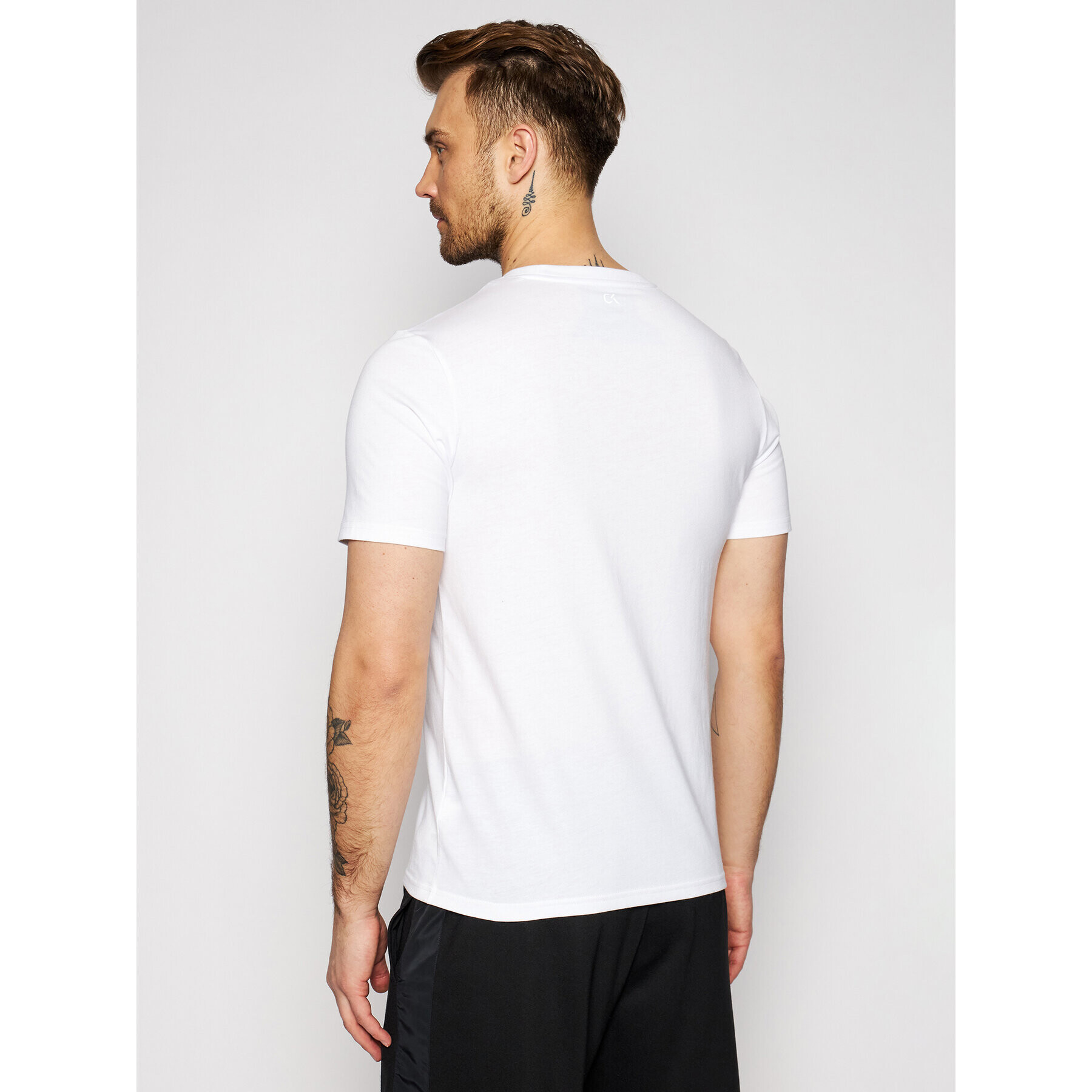 Calvin Klein Performance Tricou Pw-S/S 00GMS1K142 Alb Regular Fit - Pled.ro