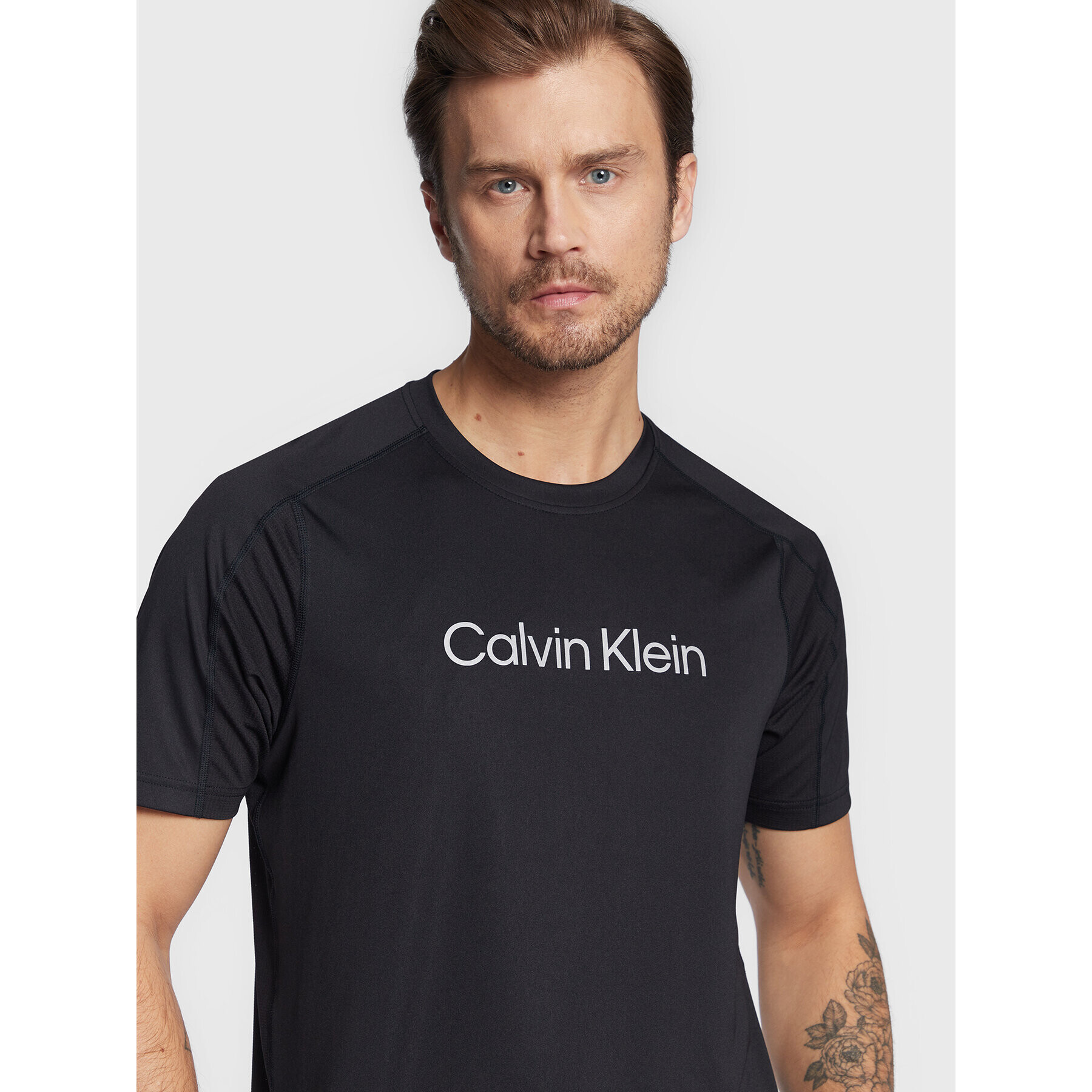 Calvin Klein Performance Tricou tehnic 00GMS2K109 Negru Regular Fit - Pled.ro