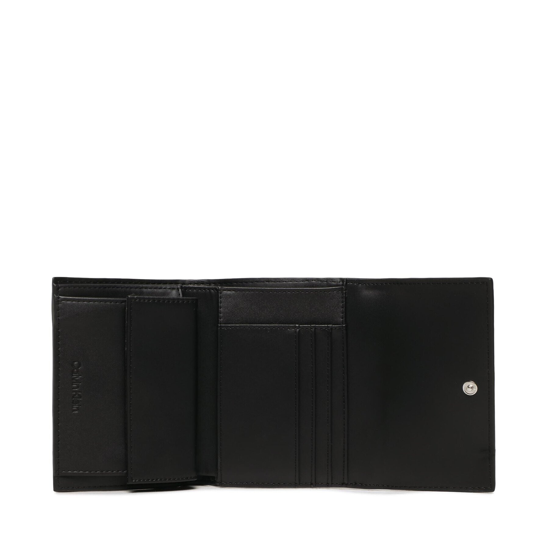 Calvin Klein Portofel Mare de Damă Ck Elevated Trifold Md Saffiano K60K610267 Negru - Pled.ro