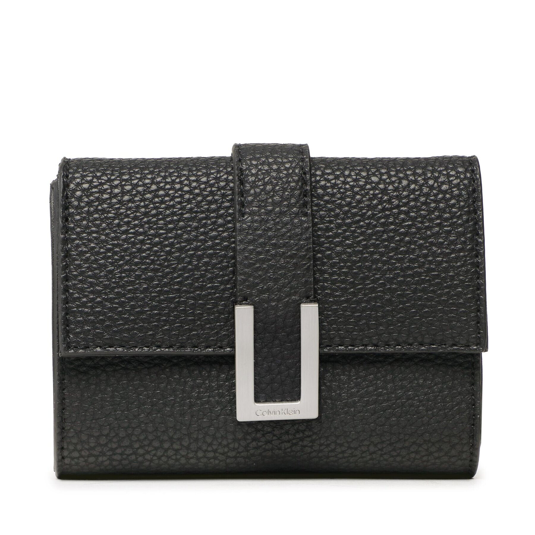 Calvin Klein Portofel Mare de Damă Ck Must Plus Trifold Wallet Md K60K610490 Negru - Pled.ro