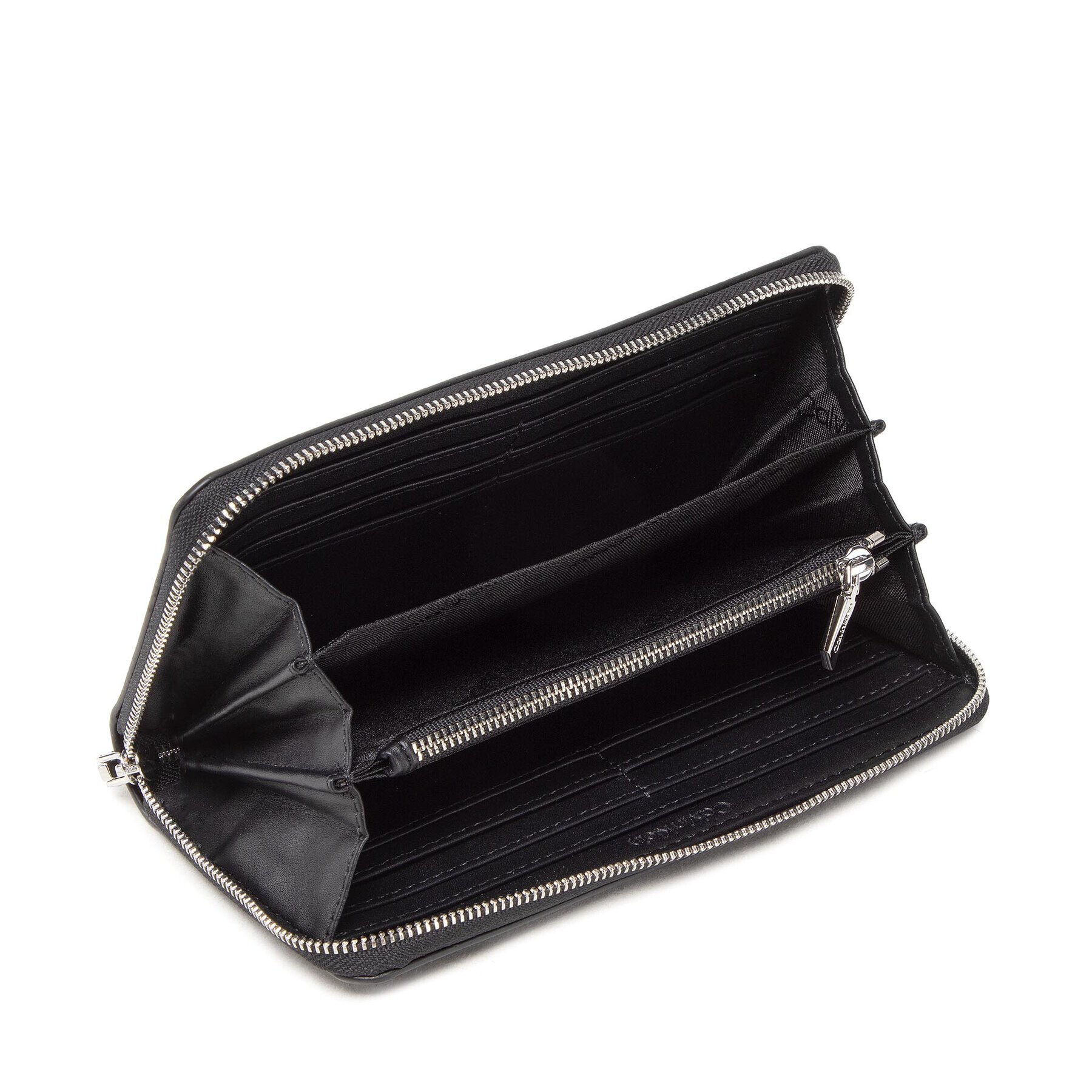 Calvin Klein Portofel Mare de Damă Ck Must Z/A Wallet Lg Saffiano K60K609999 Negru - Pled.ro