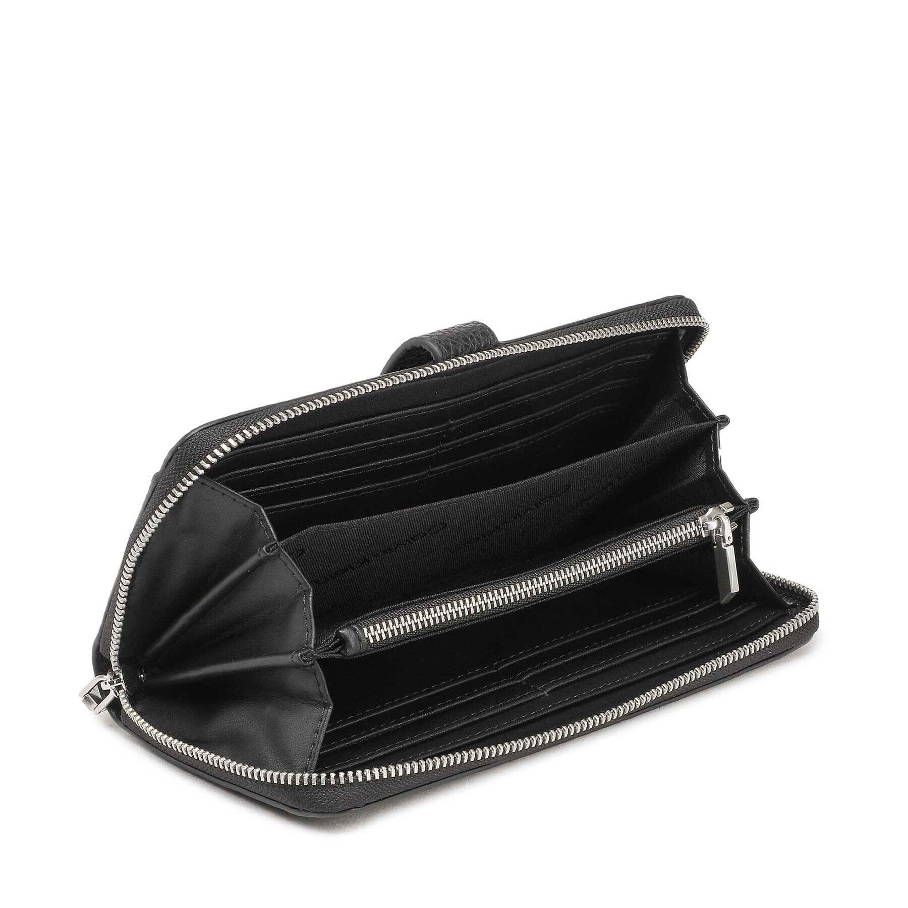 Calvin Klein Portofel Mare de Damă Ck Must Za Wallet Lg K60K610487 Negru - Pled.ro