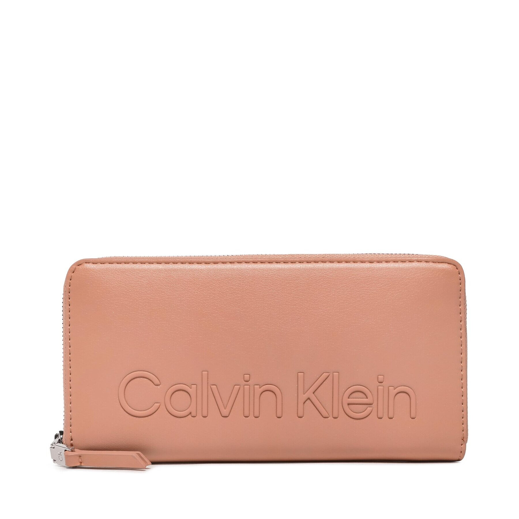 Calvin Klein Portofel Mare de Damă Ck Set Za Wallet Lg K60K610263 Roz - Pled.ro